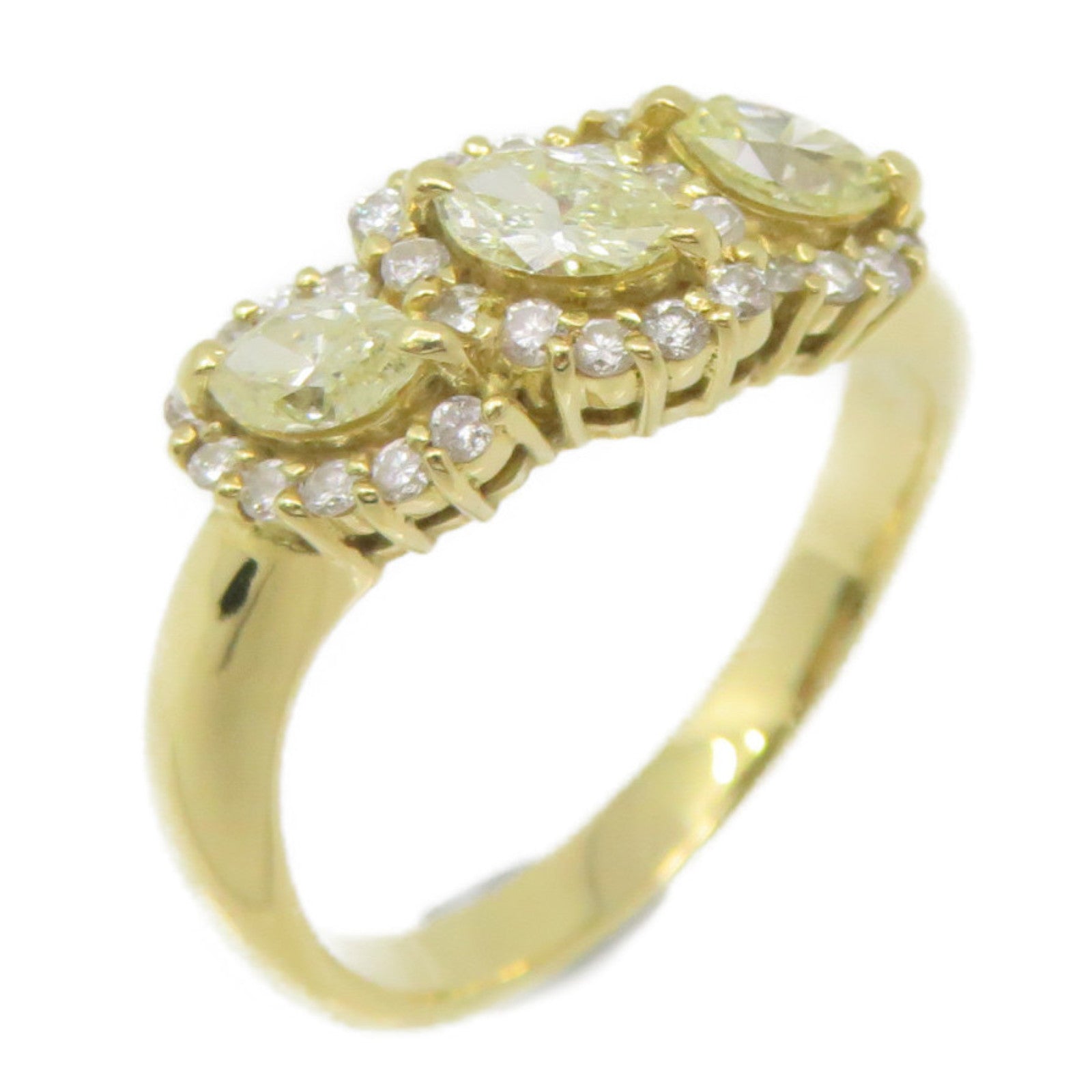JEWELRY 18K Gold/0.78ct Diamond Ring US#6.75