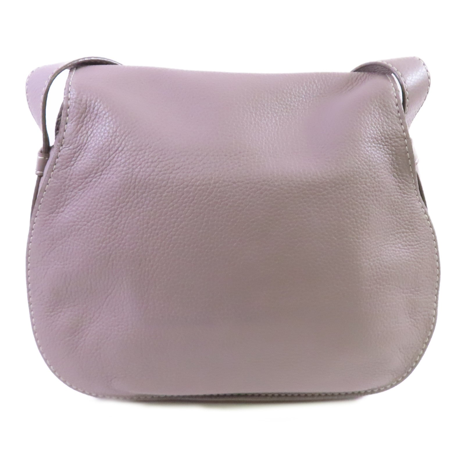 Chloe 牛皮皮革Marcie Shoulder Bag金扣肩背袋灰色