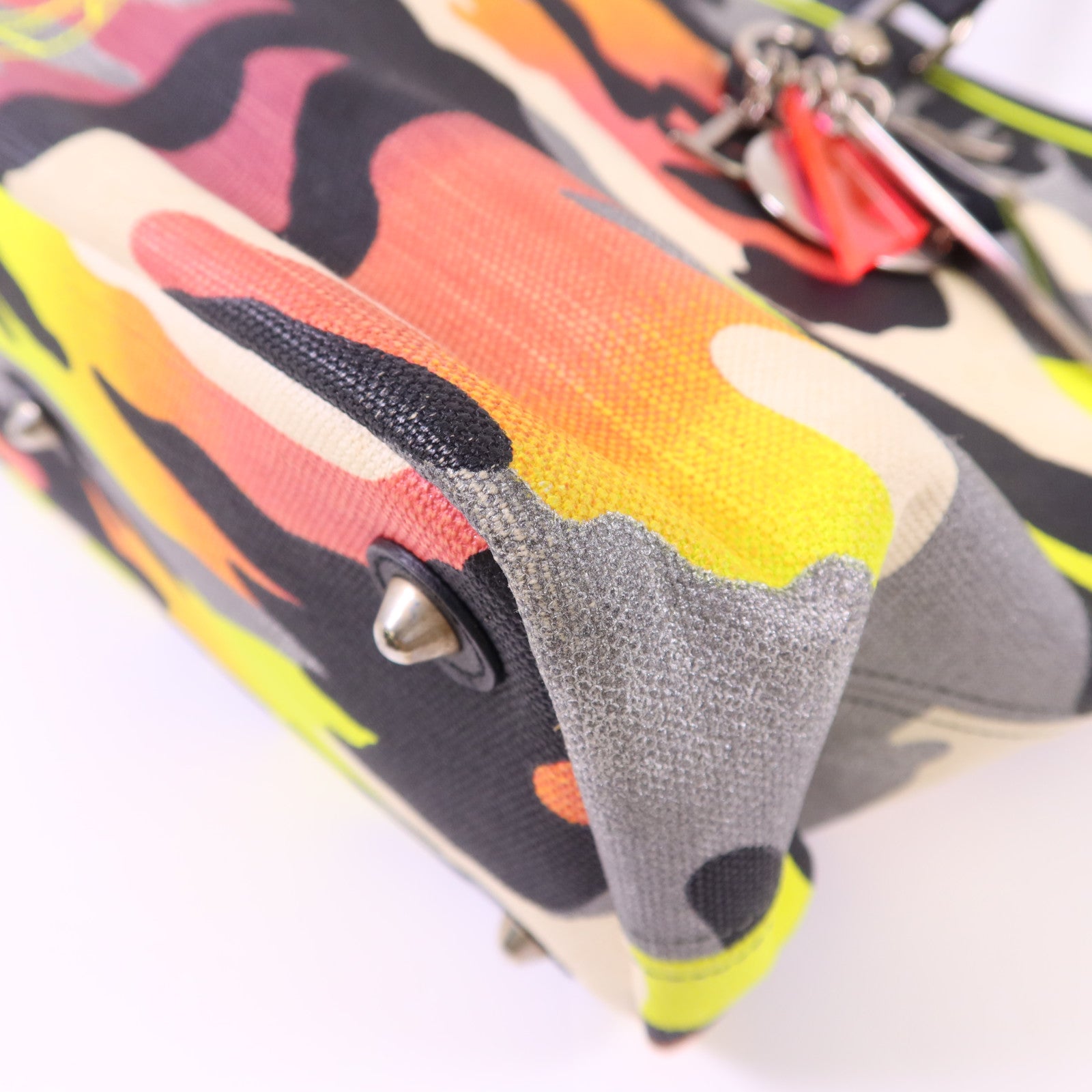 Dior 帆布Dior X Anselm Reyle銀扣肩背袋