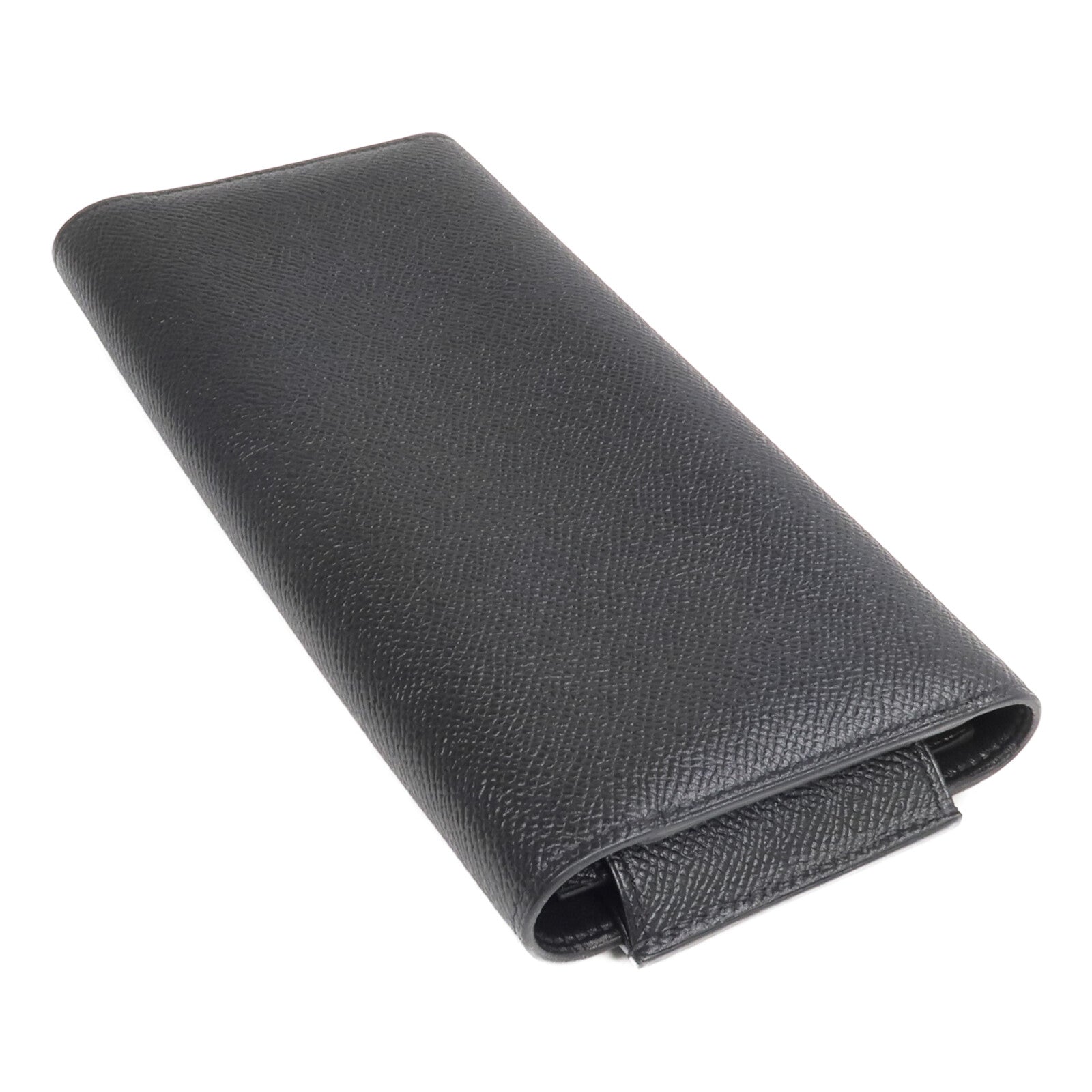 HERMES Epsom皮革Passant Long Wallet長錢包Noir