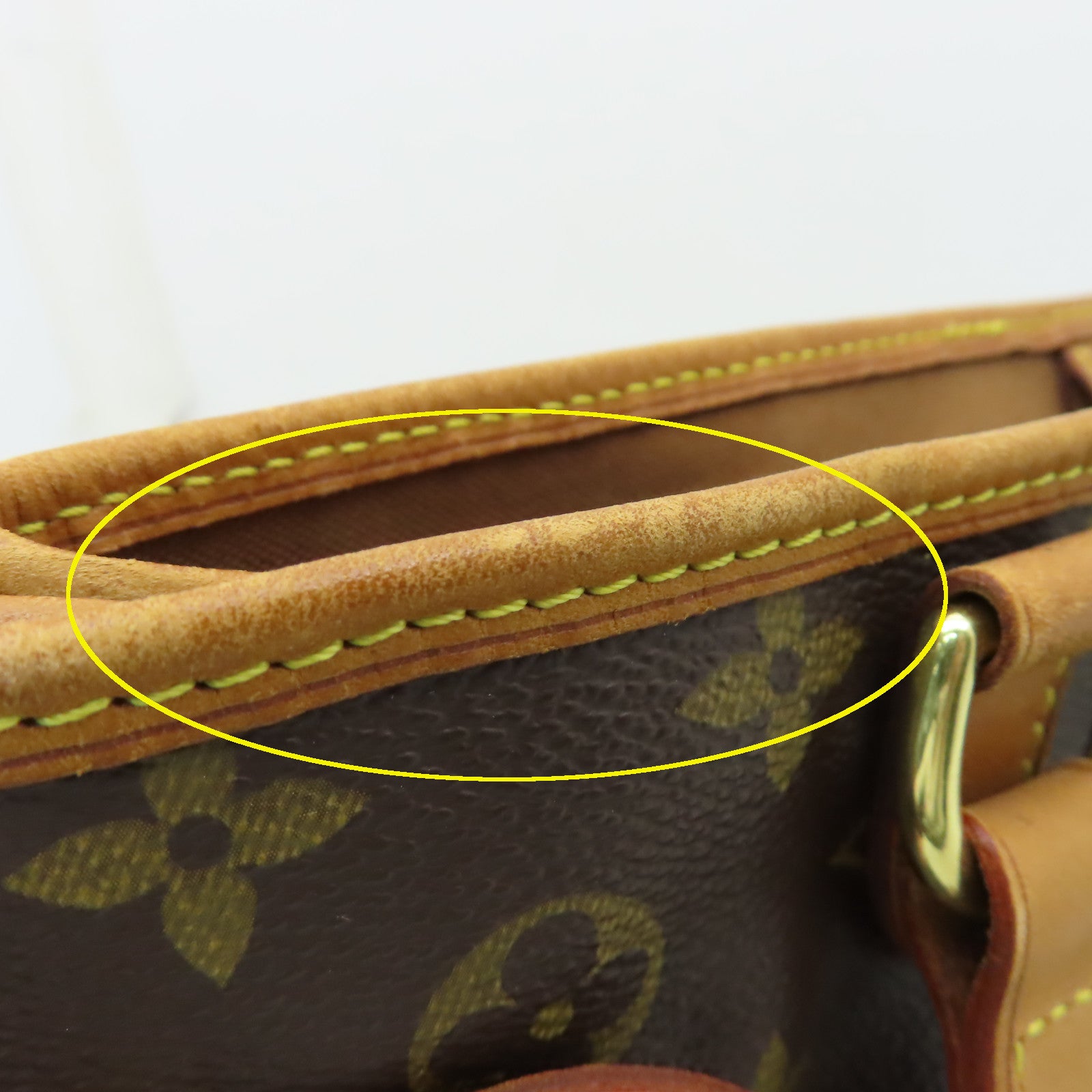 LOUIS VUITTON Monogram Batignolles Horizontal金扣肩背袋啡色