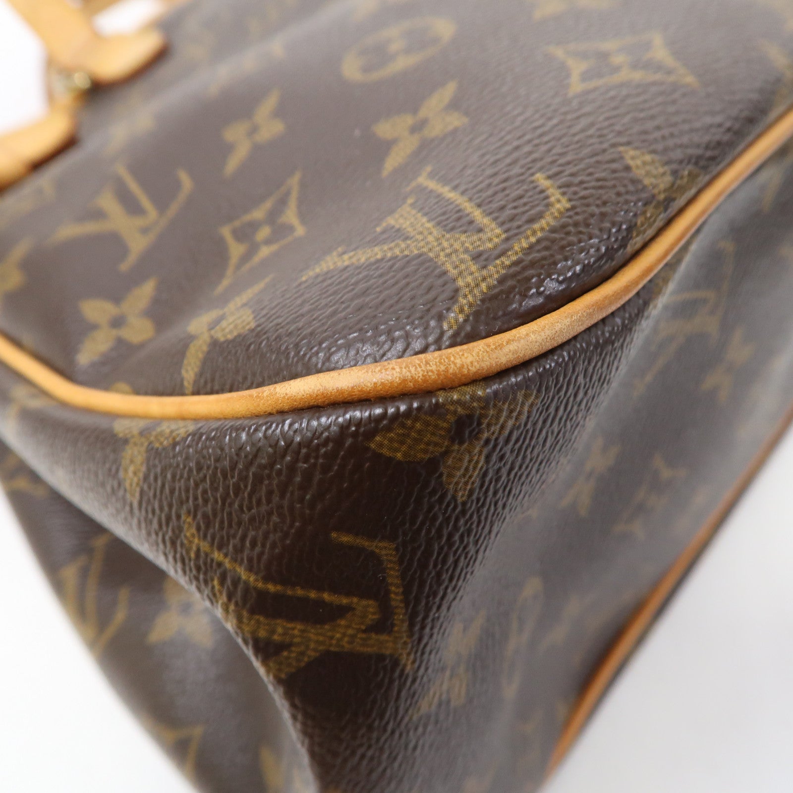LOUIS VUITTON Monogram Batignolles Horizontal金扣肩背袋啡色