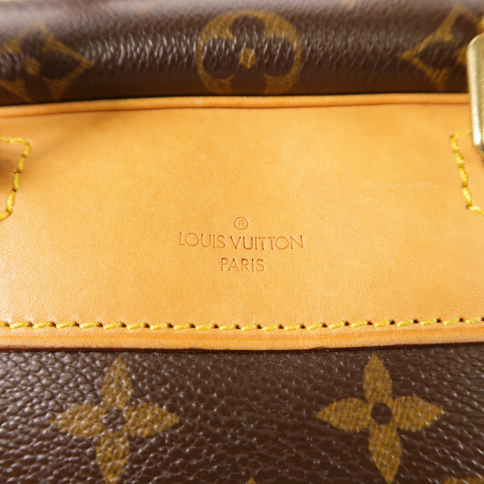 LOUIS VUITTON LV GHW Deauville Handbag M47270 Monogram Brown