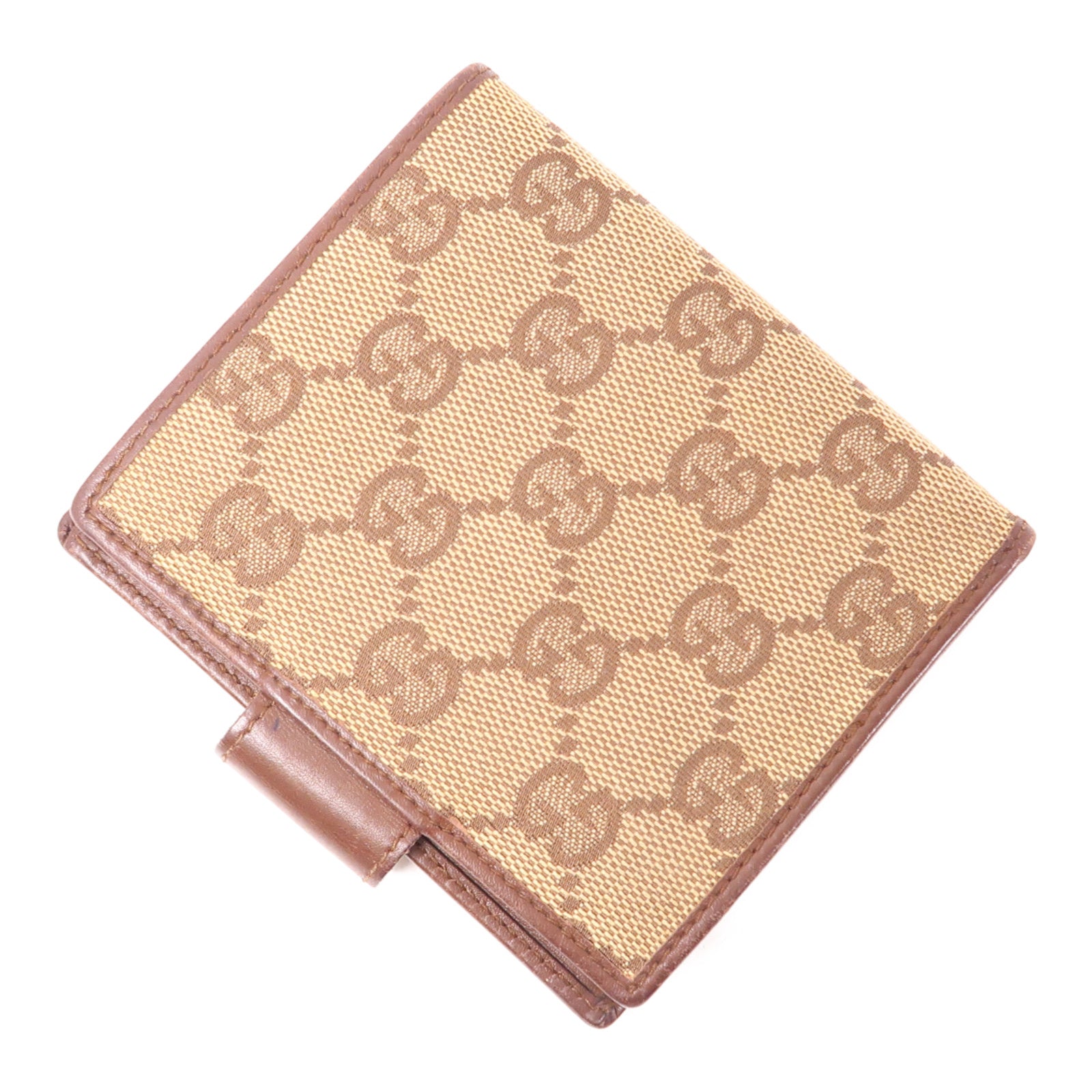 GUCCI 帆布Wallet銀扣錢包