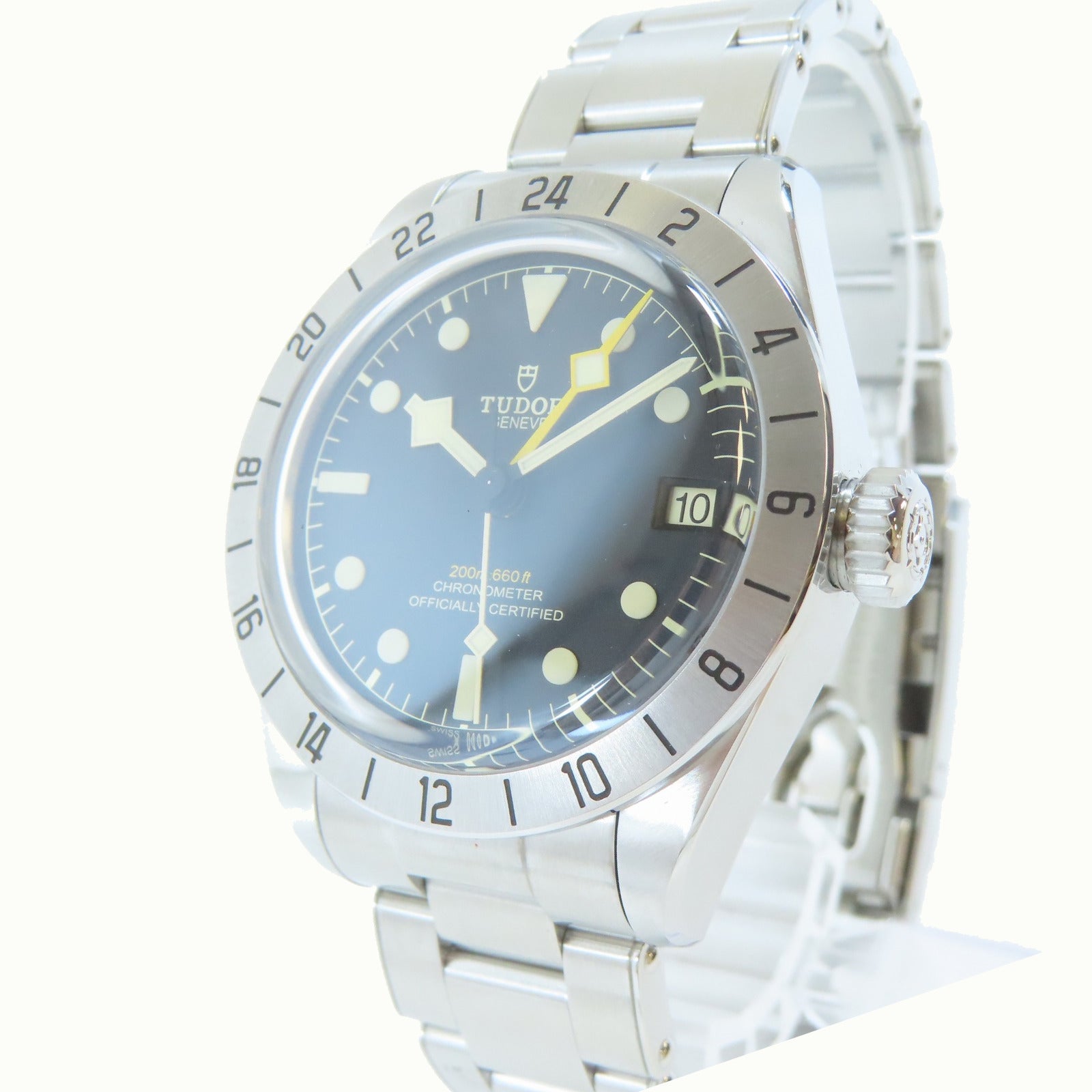 TUDOR Black Bay GMT不鏽鋼手錶自動機芯黑色#20.5cm
