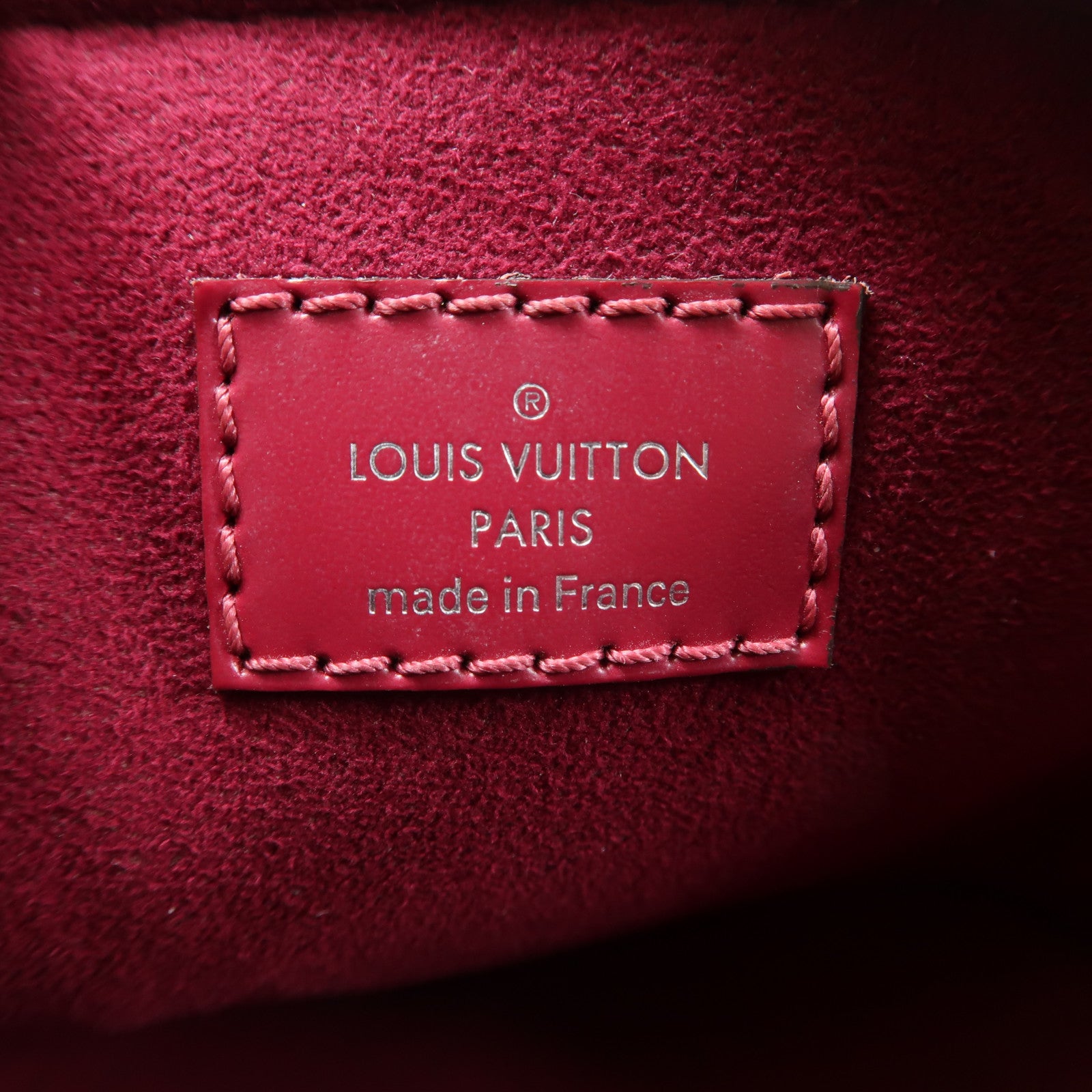 LOUIS VUITTON Epi Alma Nano銀扣手挽肩背兩用袋桃紅色