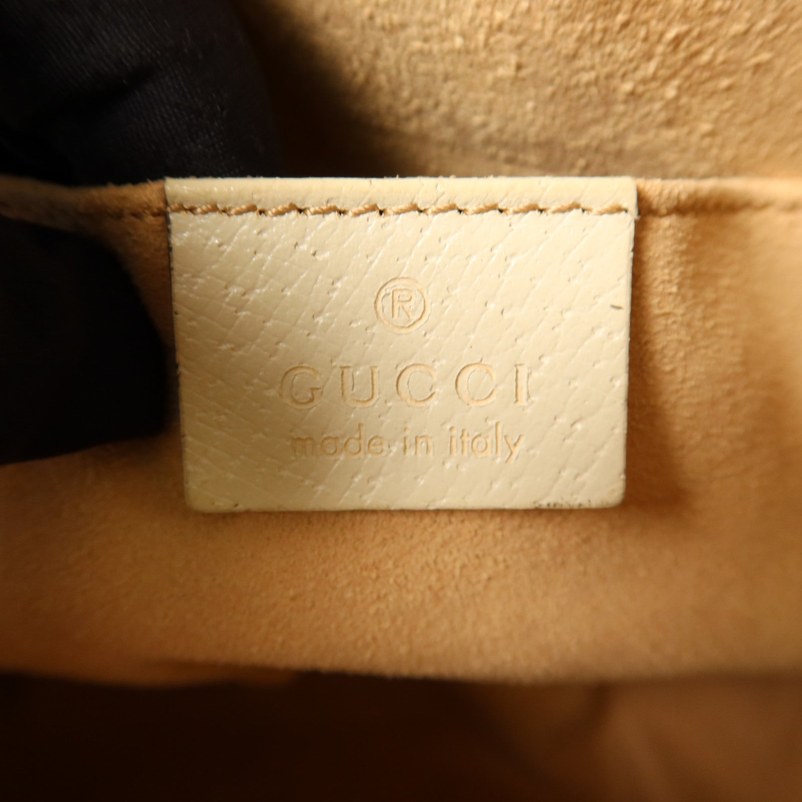 GUCCI 塗層帆布Shoulder Bag金扣肩背袋