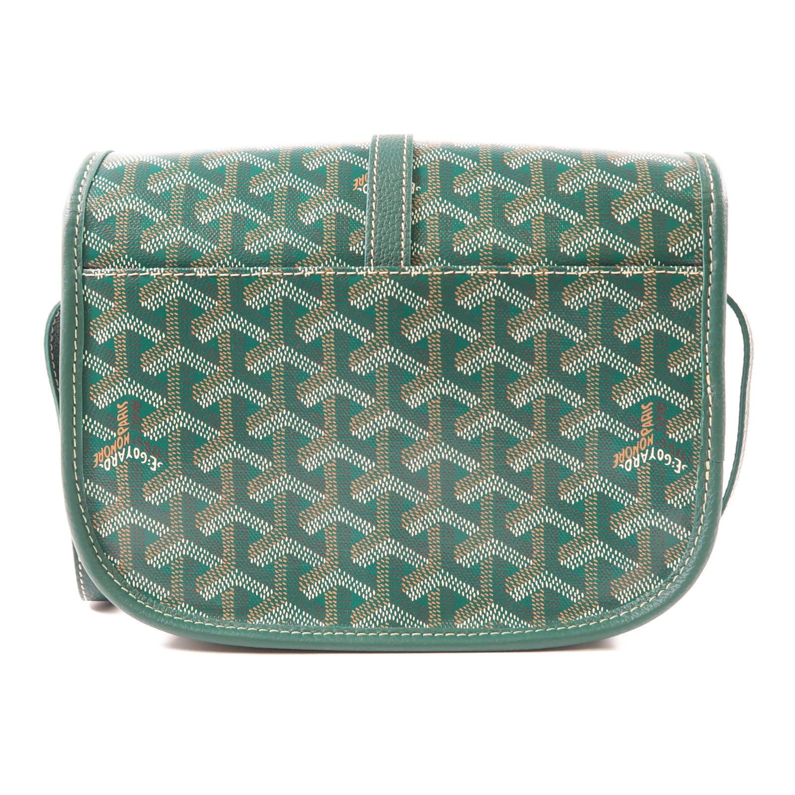 GOYARD 塗層帆布Belvedere PM銀扣肩背袋