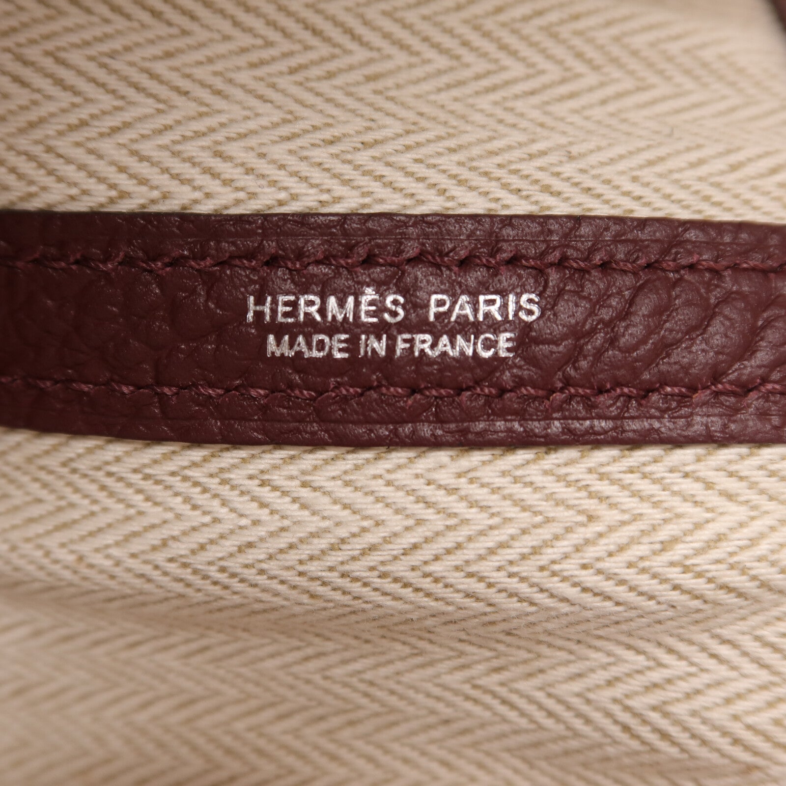 HERMES Negonda皮革Garden Party PM手挽袋Rough H