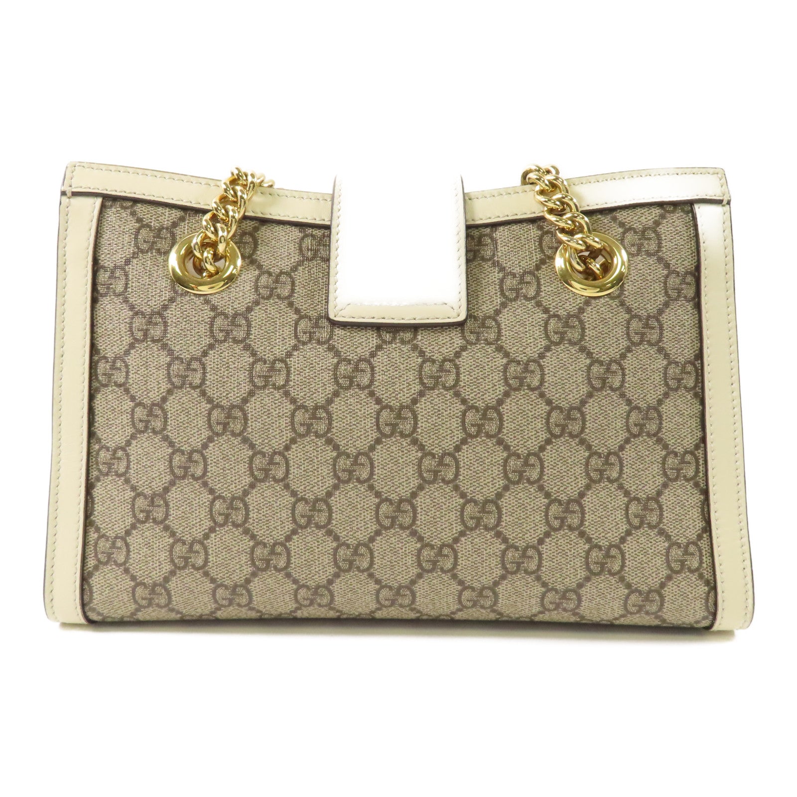 GUCCI 塗層帆布Padlock金扣肩背袋