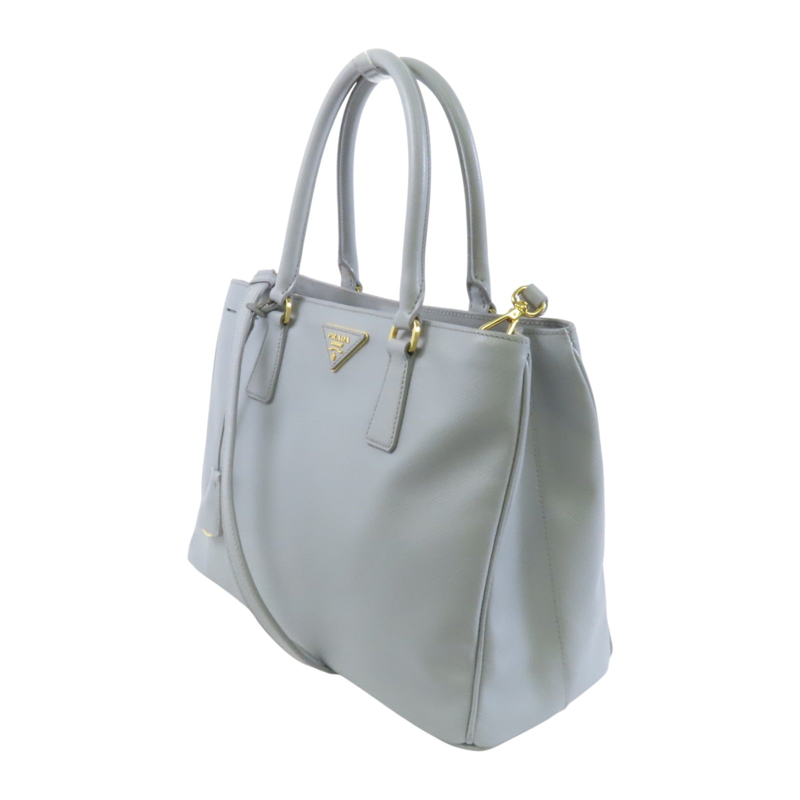 PRADA Saffiano皮革Galleria Saffiano金扣手挽肩背兩用袋