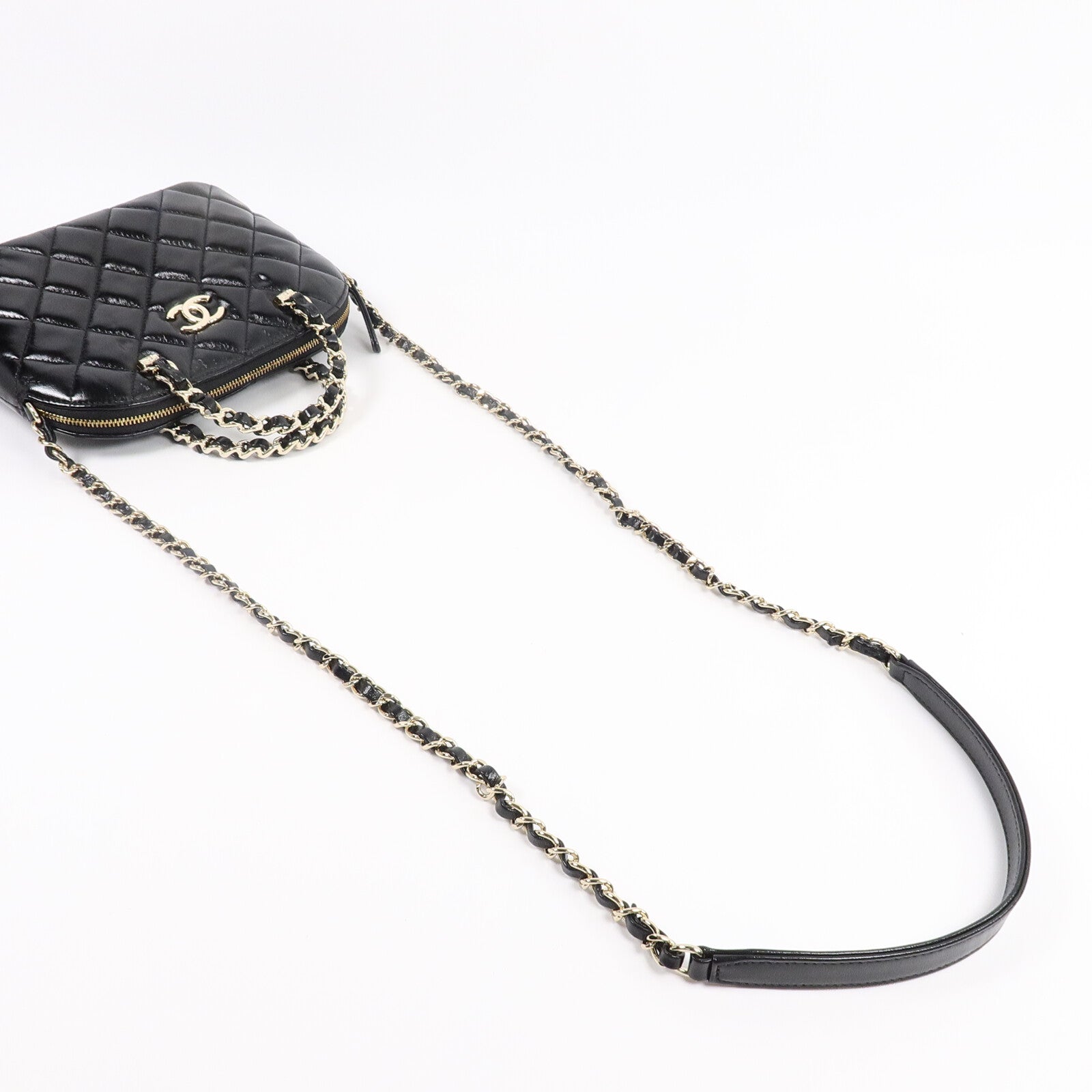 CHANEL 羊皮皮革2 Way Shoulder Bag鏈帶肩背袋