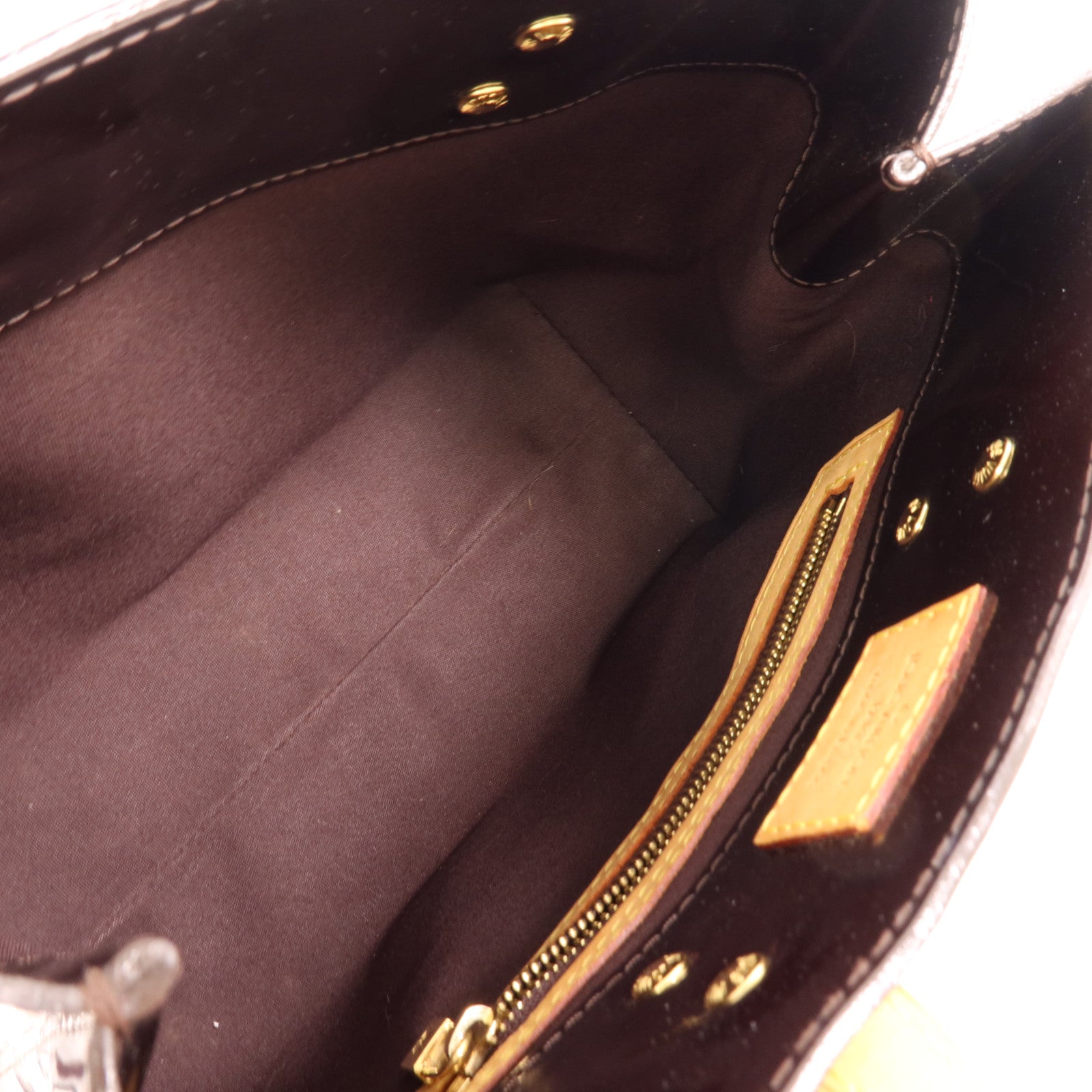 LOUIS VUITTON Monogram Vernis Reade PM金扣手挽袋