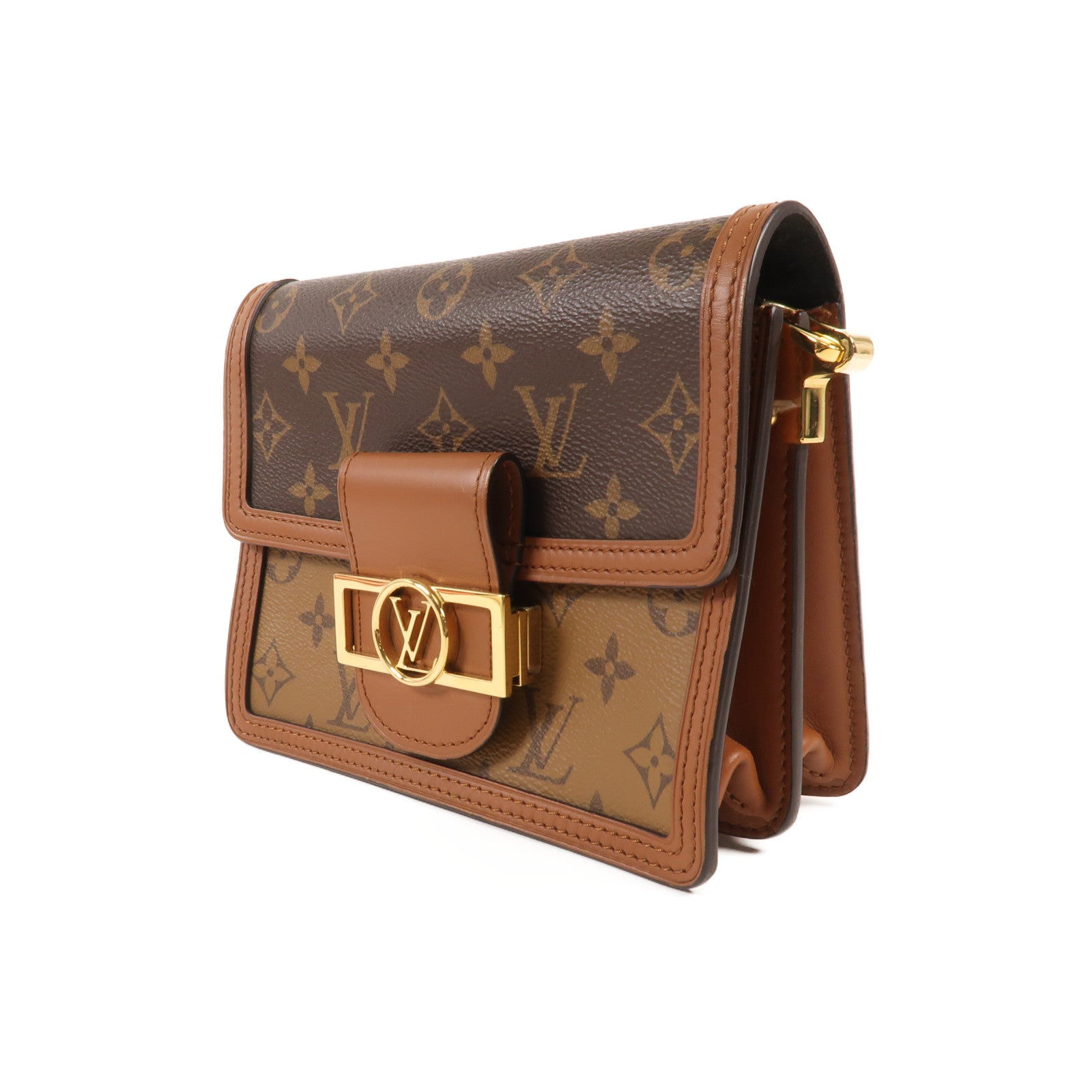 LOUIS VUITTON Monogram Reverse Mini Dauphine肩背袋