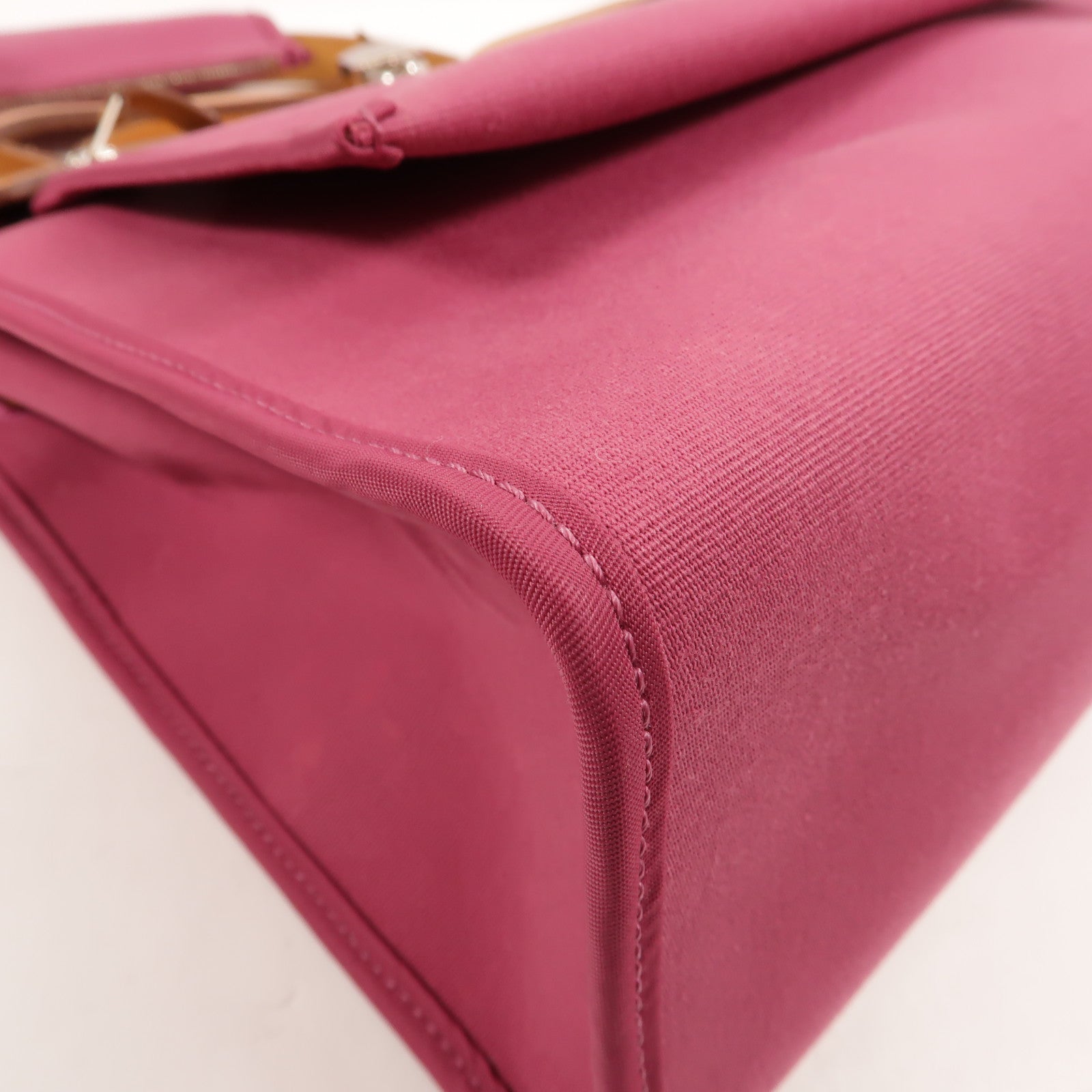 HERMES 帆布Herbag PM手挽肩背兩用袋Fuchsia