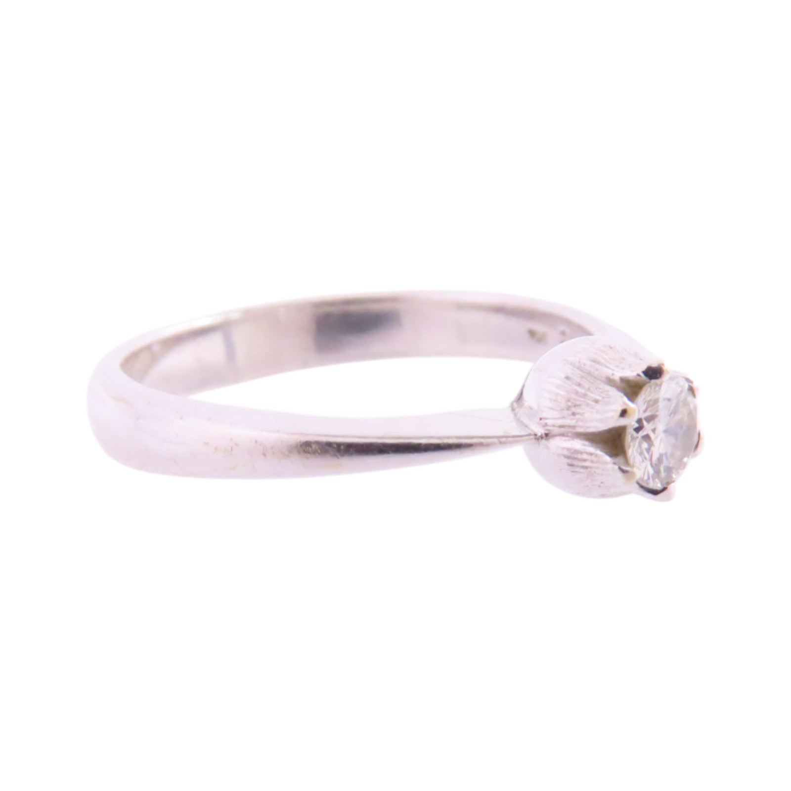 JEWELRY 【激減優惠】18K白金/鑽石Diamond Ring戒指US#5.75