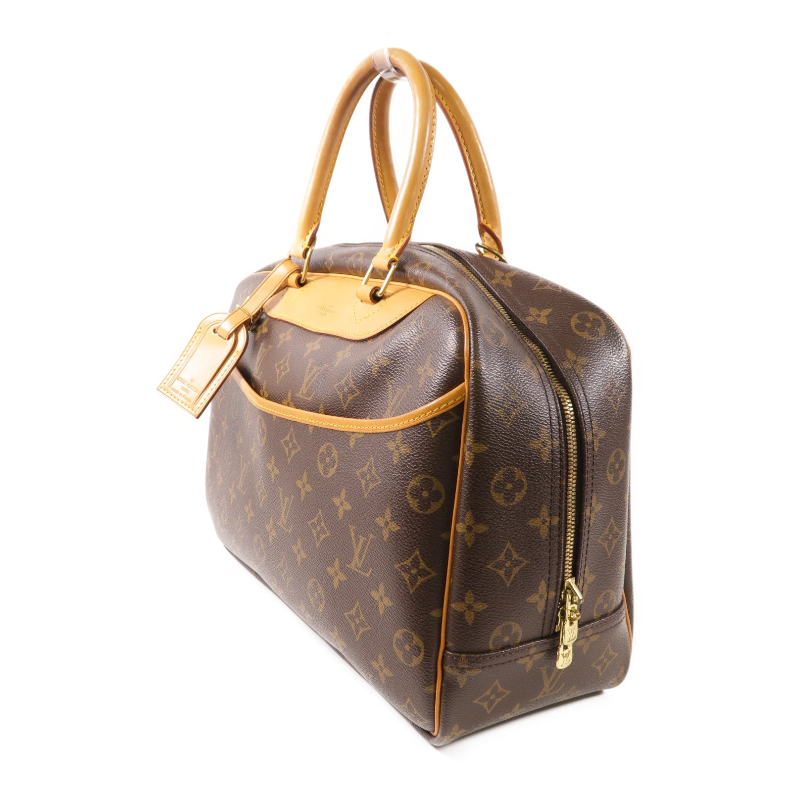 LOUIS VUITTON LV GHW Deauville Handbag M47270 Monogram Brown