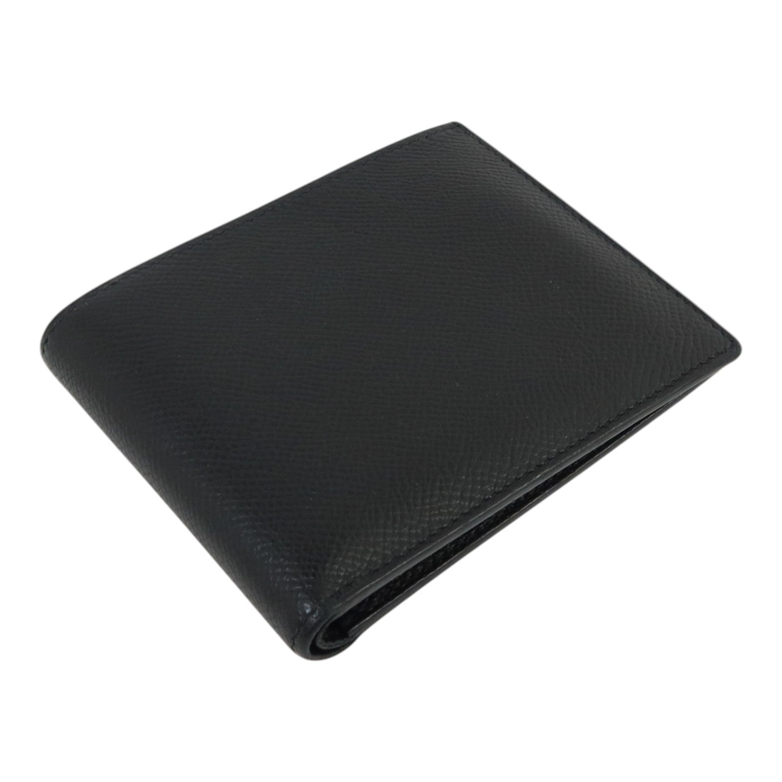 HERMES Epsom皮革Citizen Twill Compact Wallet錢包Noir