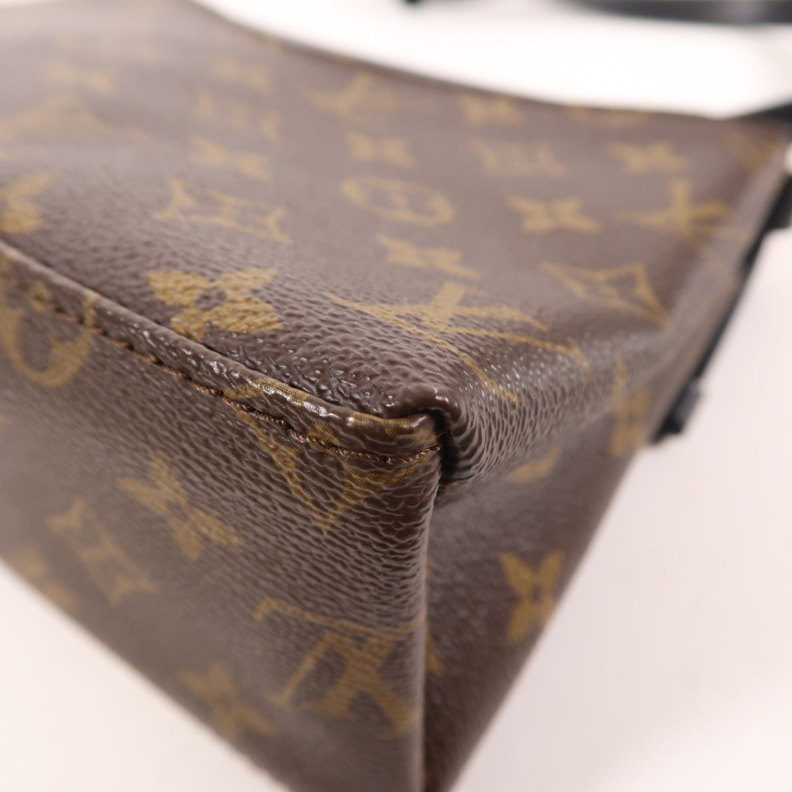 LOUIS VUITTON LV GHW Saint Michel Shoulder Bag M44030 Monogram/Epi Brown/Black