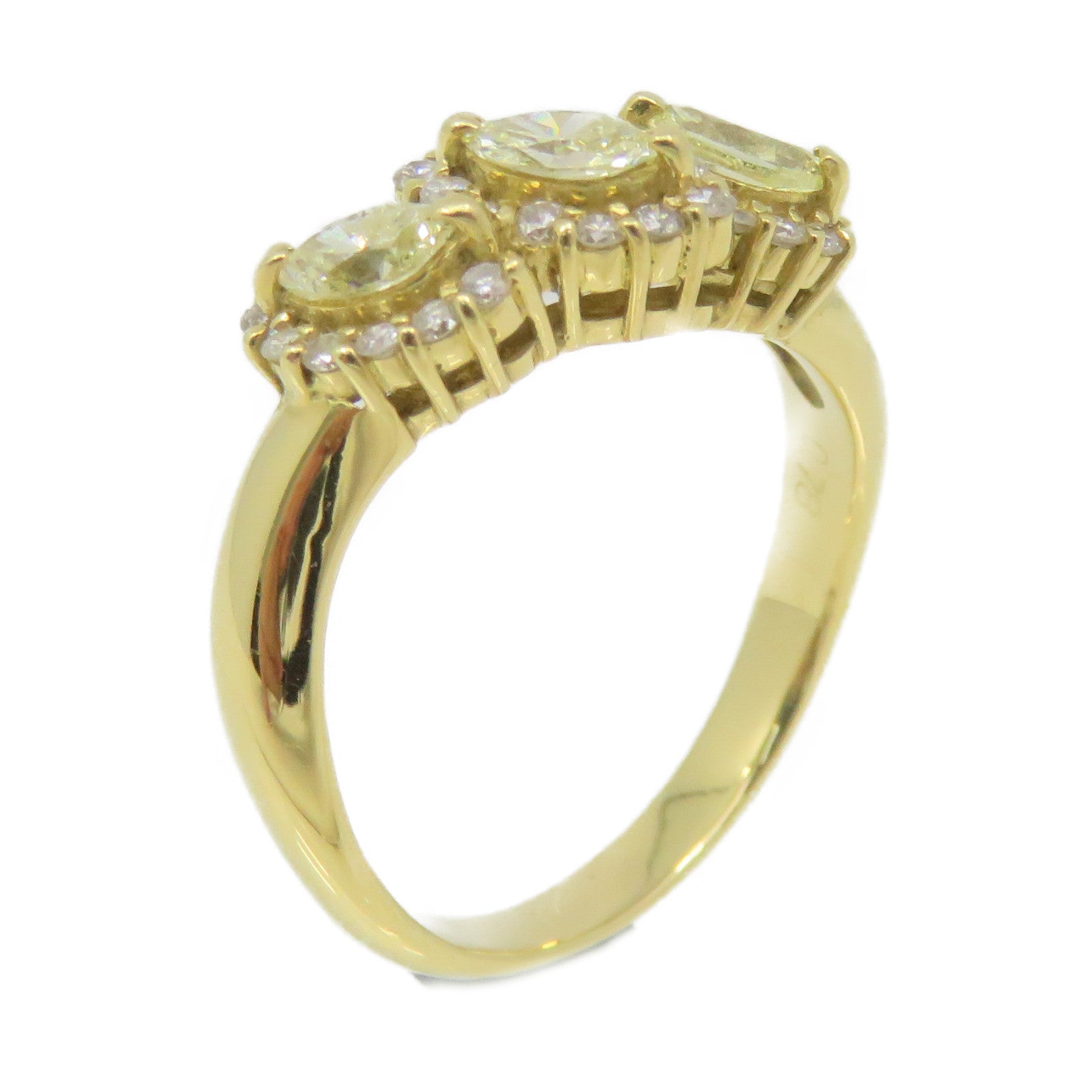 JEWELRY 18K Gold/0.78ct Diamond Ring US#6.75