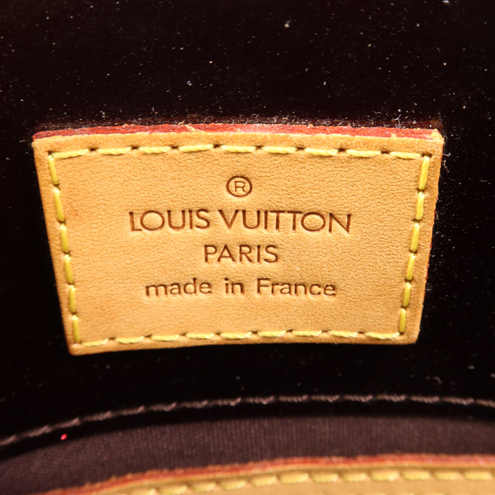 LOUIS VUITTON Monogram Vernis Reade PM金扣手挽袋