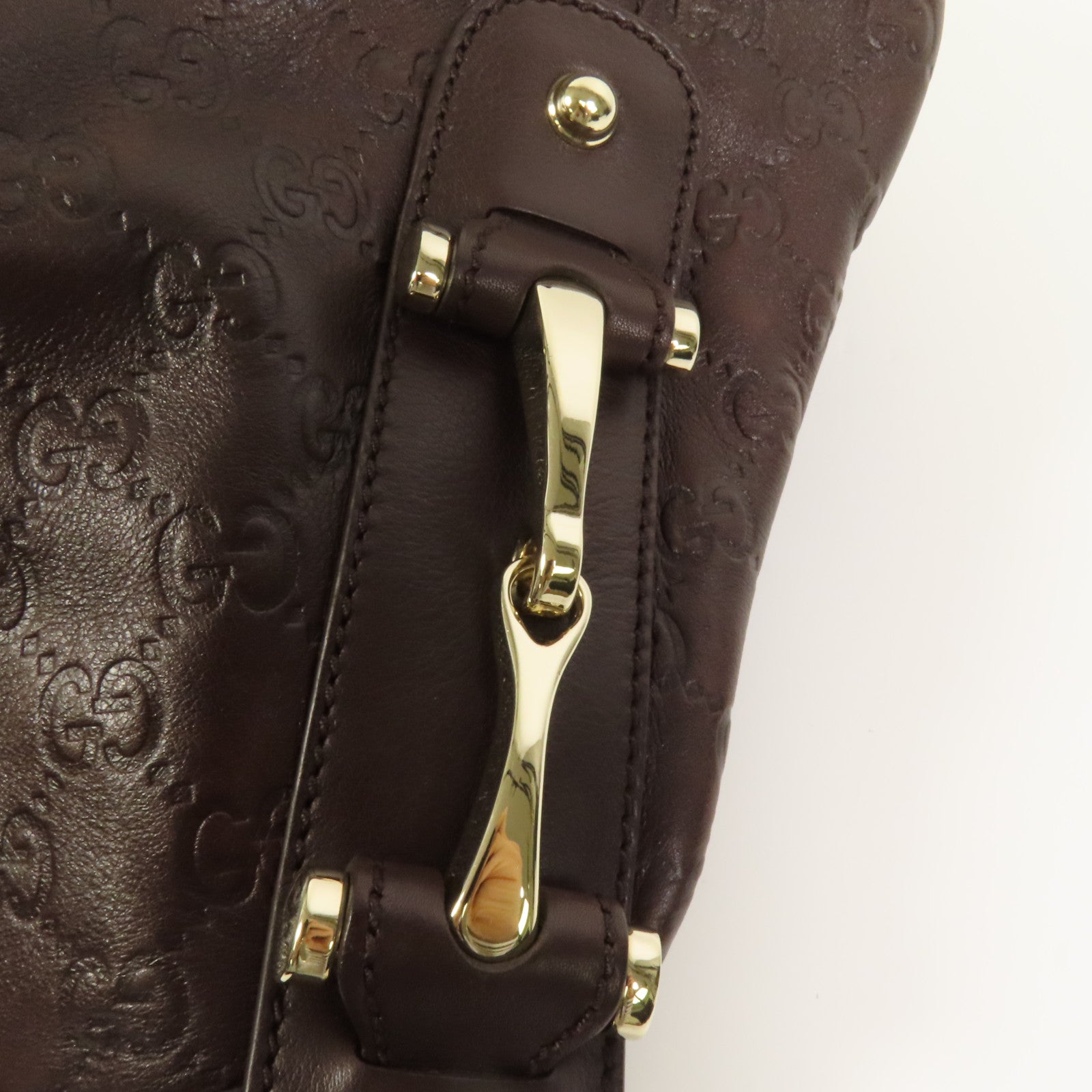 GUCCI 牛皮皮革Pelham金扣肩背袋