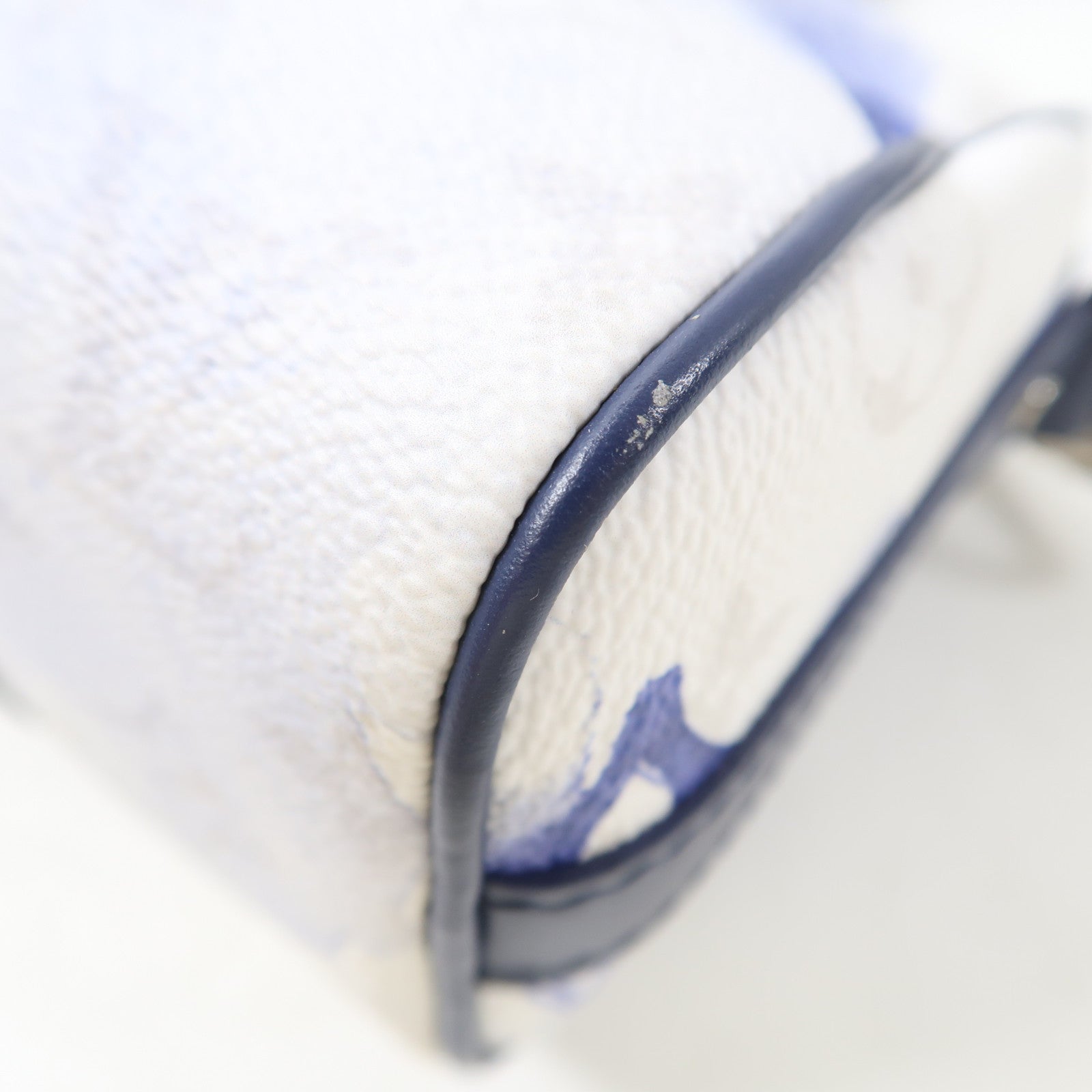 LOUIS VUITTON Monogram Watercolor Keepall XS銀扣手挽肩背兩用袋白色/藍色