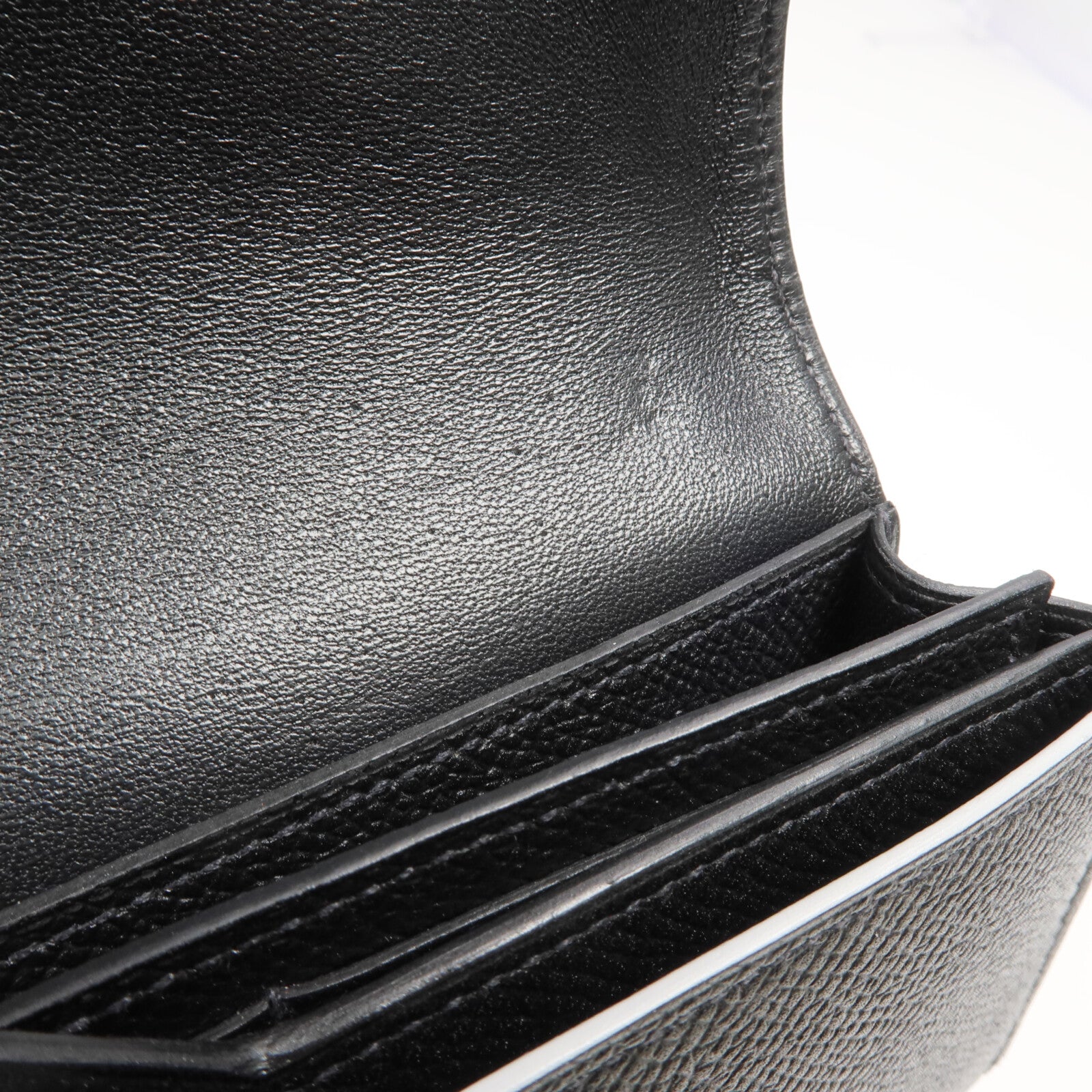 HERMES Epsom皮革Passant Long Wallet長錢包Noir