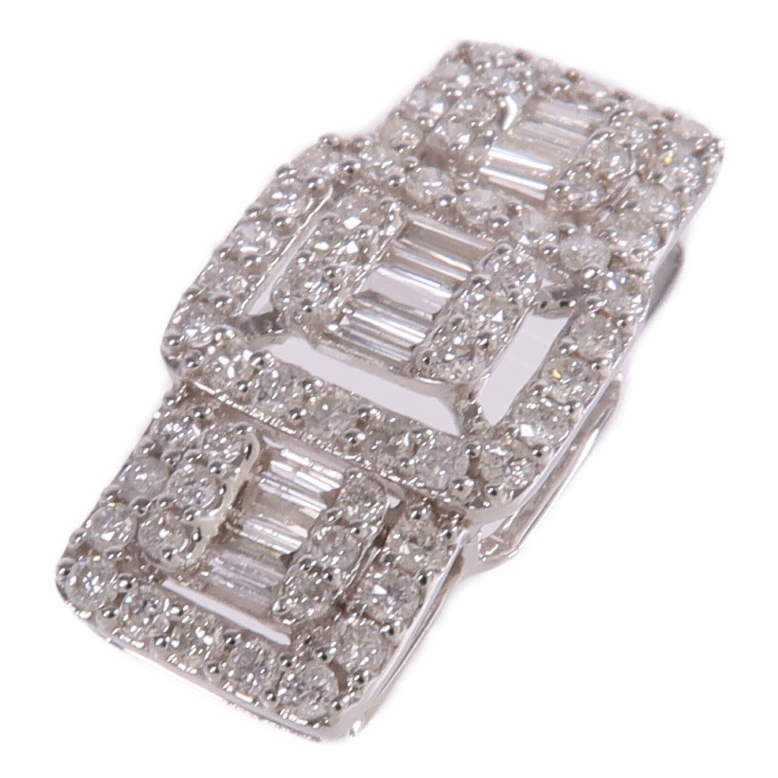 JEWELRY 【激減優惠】18K白金Diamond Pendant Top鑽石吊墜