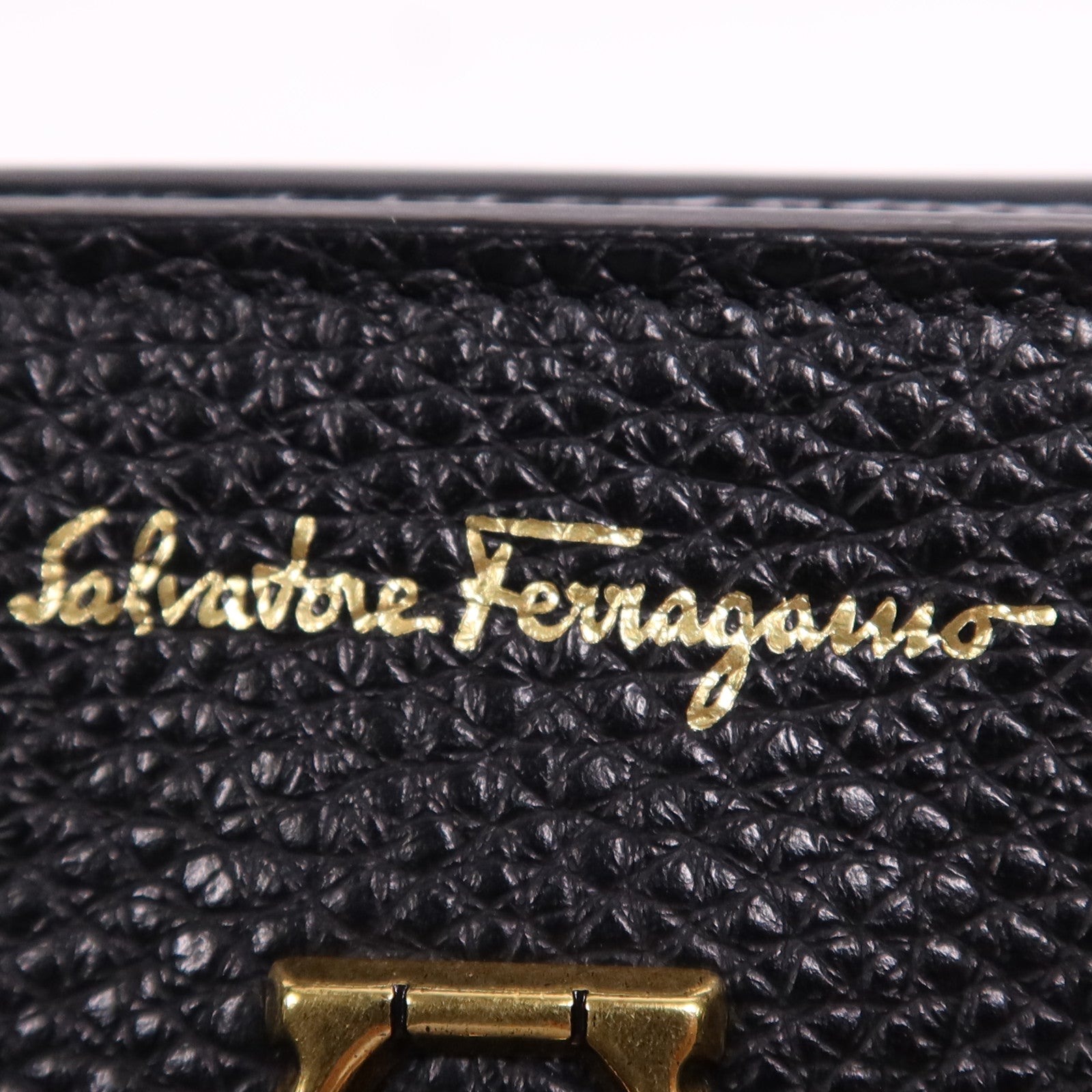 Salvatore Ferragamo 牛皮皮革2 Way Shoulder Bag金扣肩背袋