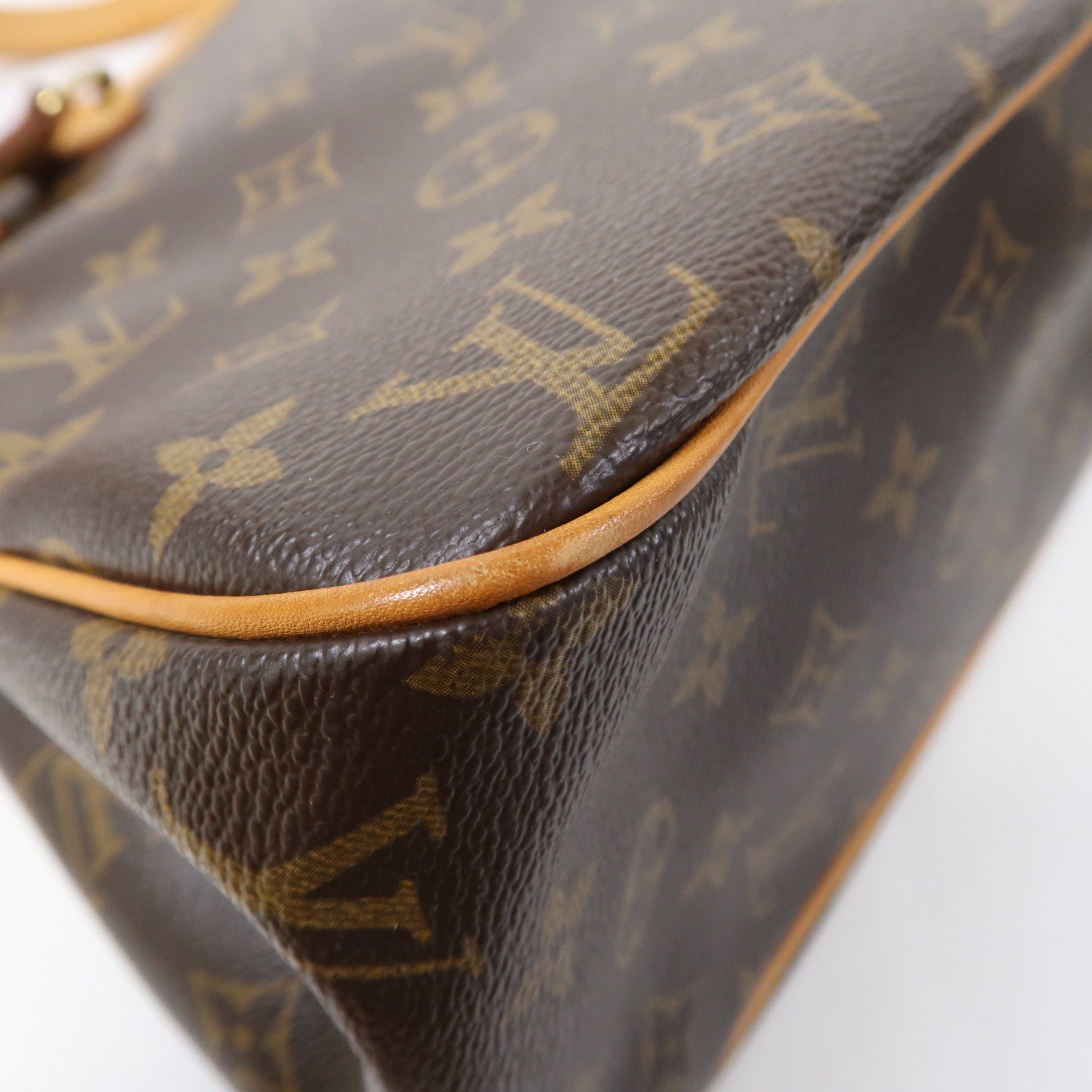 LOUIS VUITTON Monogram Batignolles Horizontal金扣肩背袋啡色