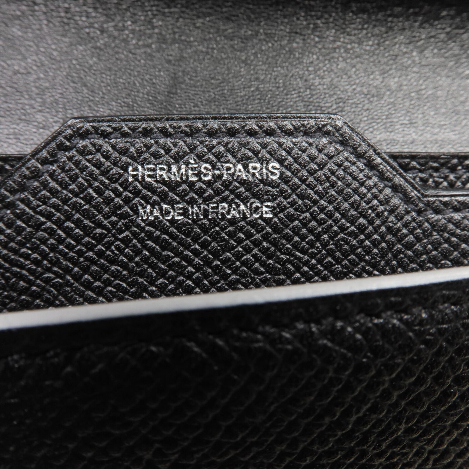 HERMES Epsom皮革Passant Long Wallet長錢包Noir