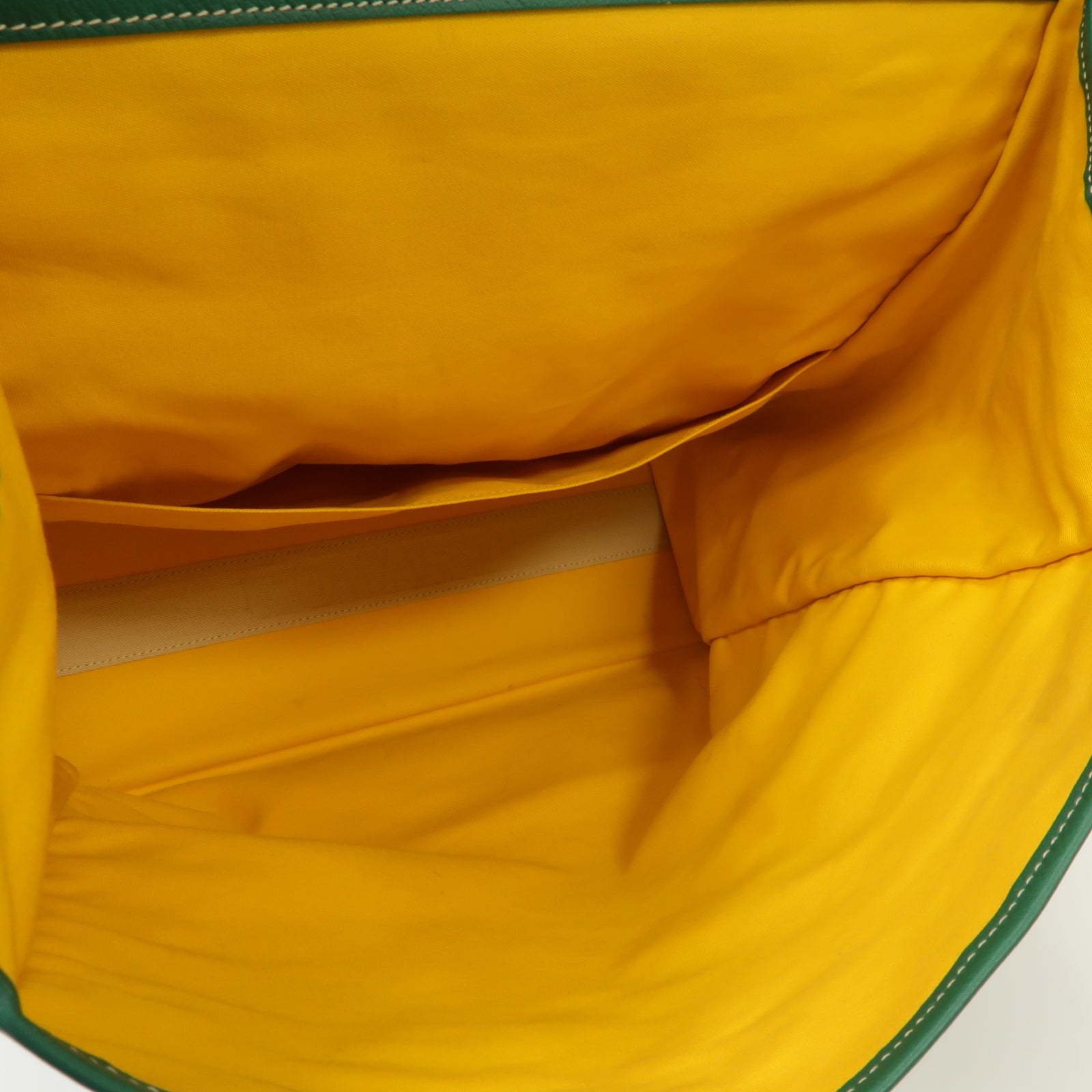 GOYARD 塗層帆布Saint Leger Rucksack銀扣背包綠色