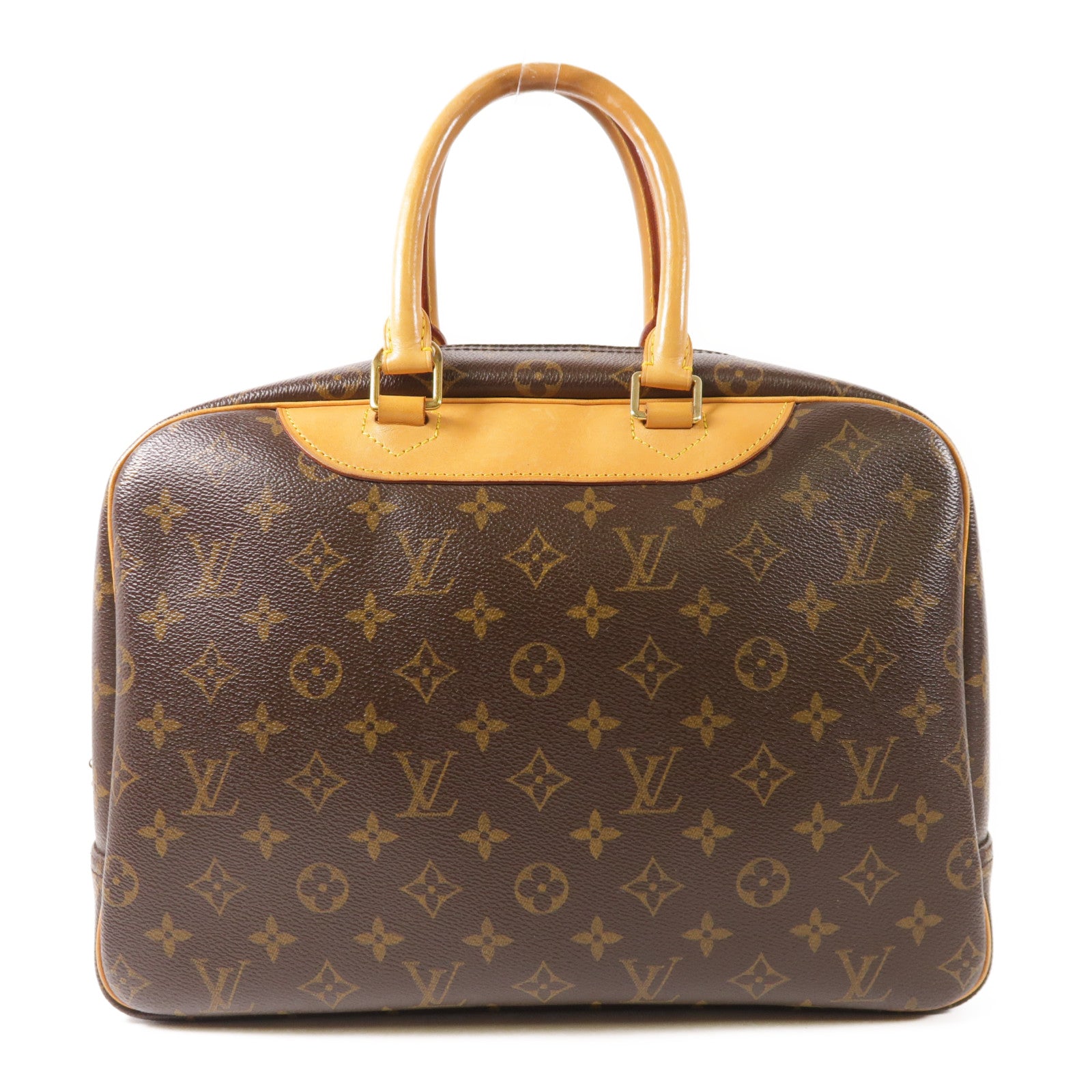 LOUIS VUITTON LV GHW Deauville Handbag M47270 Monogram Brown