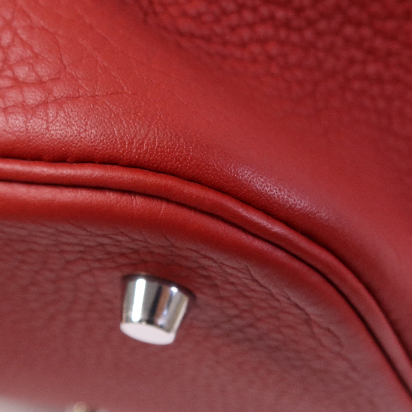 HERMES Clemence皮革Picotin GM銀扣手挽袋