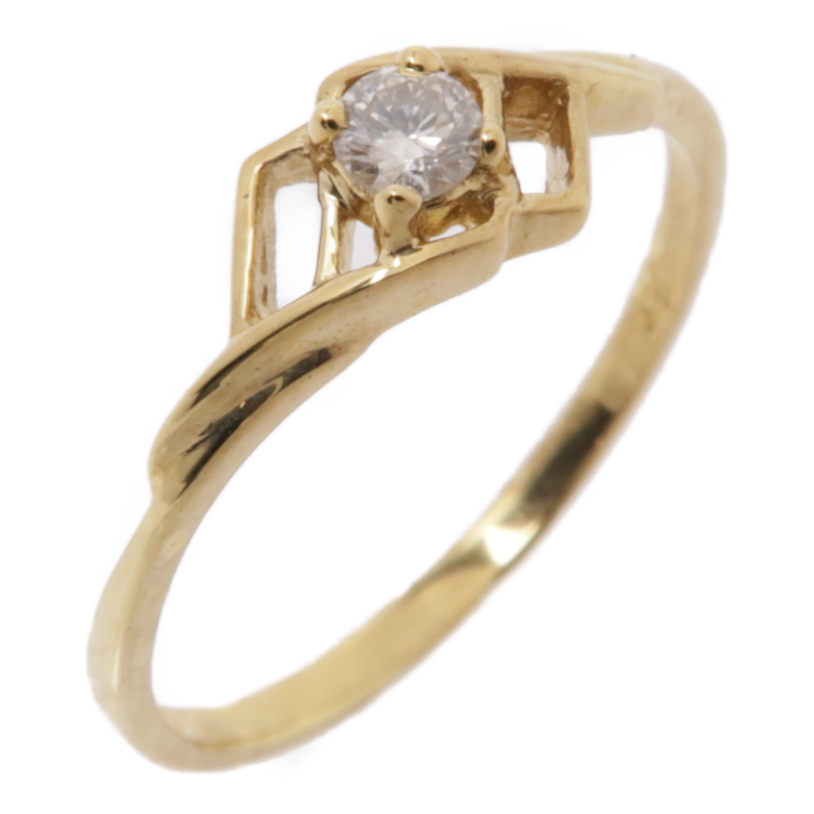 JEWELRY 18K黄金Diamond Ring鑽石戒指US#6