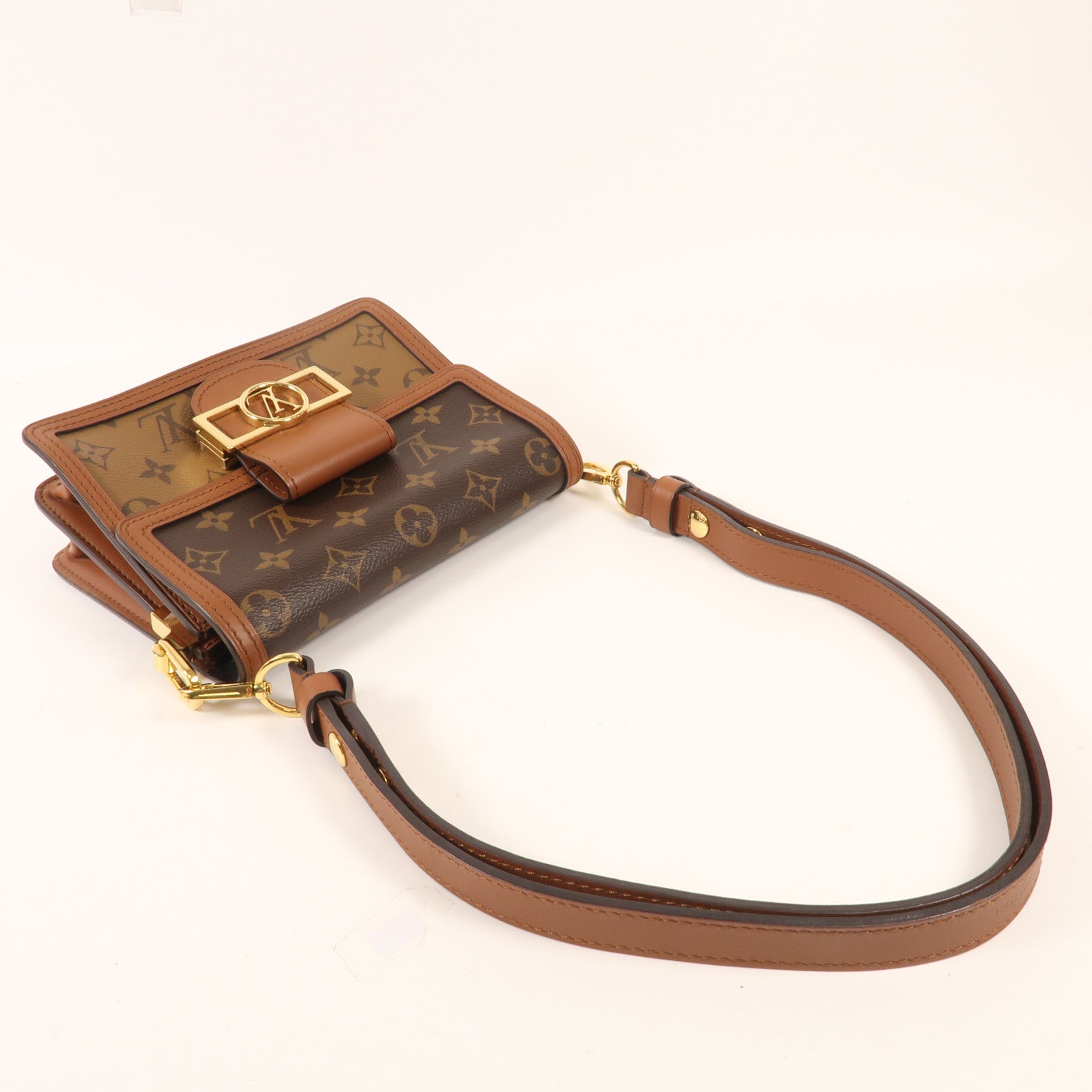 LOUIS VUITTON Monogram Reverse Mini Dauphine肩背袋