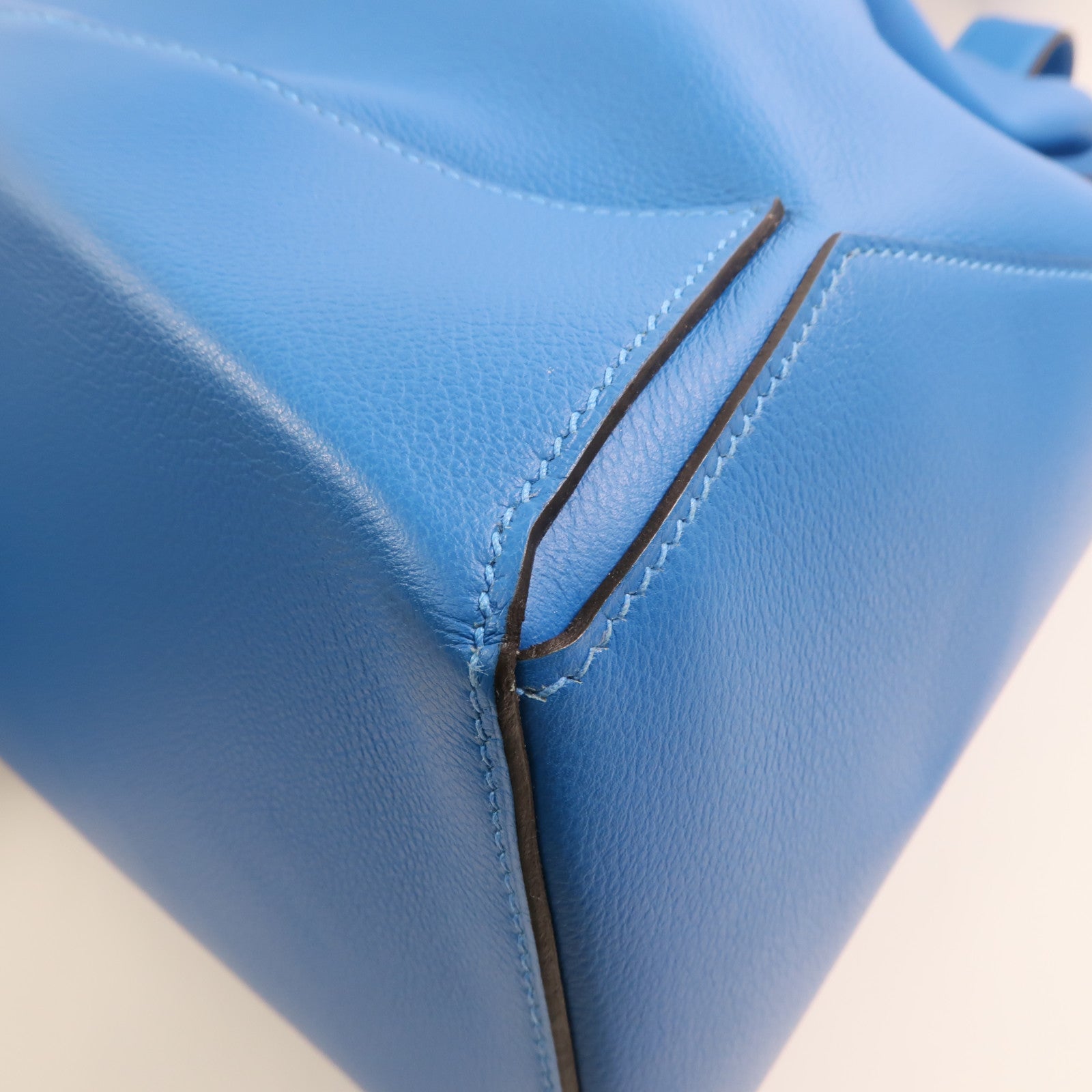 HERMES Evercolor皮革Flash Sailor Backpack銀扣背包Bleu Hydra