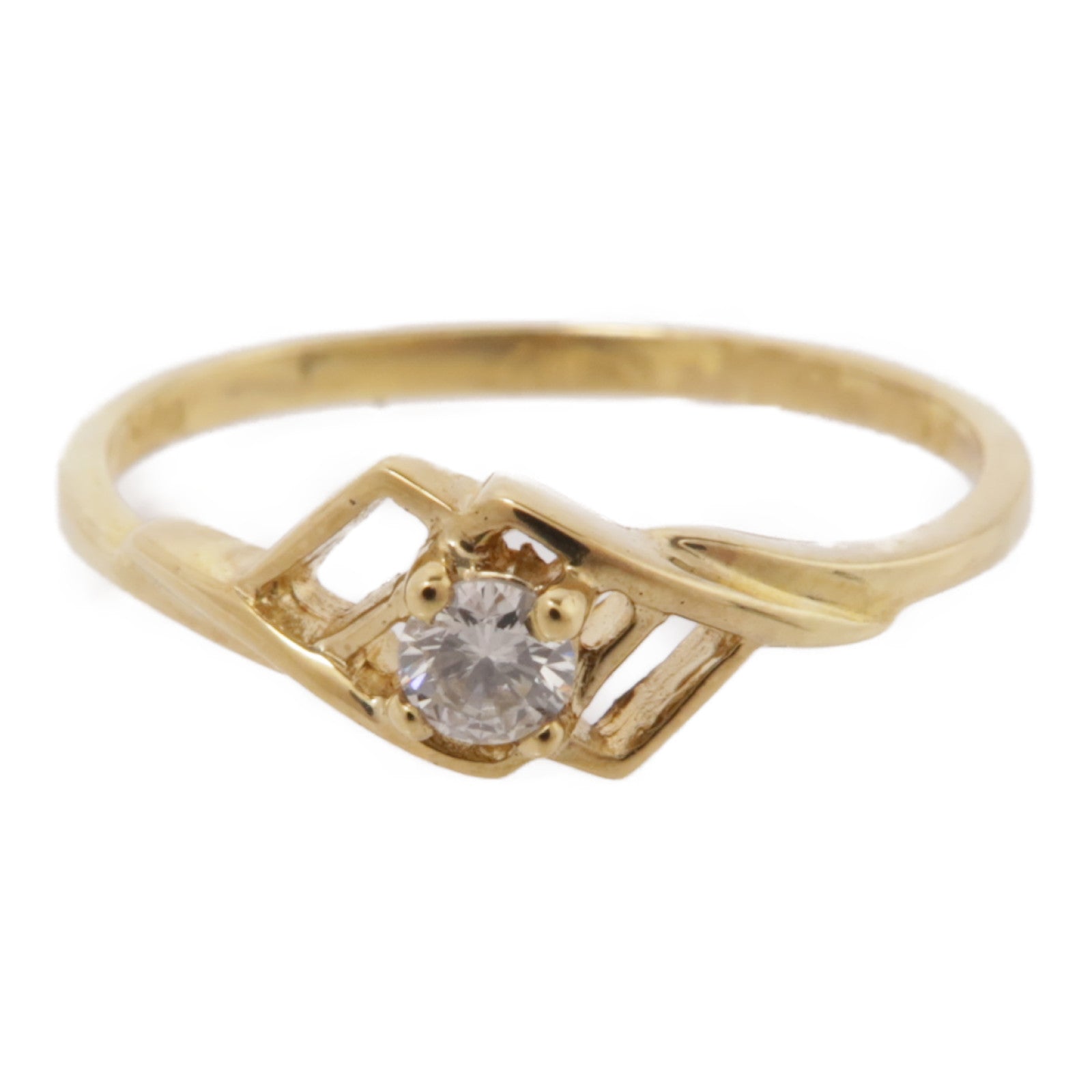 JEWELRY 18K黄金Diamond Ring鑽石戒指US#6