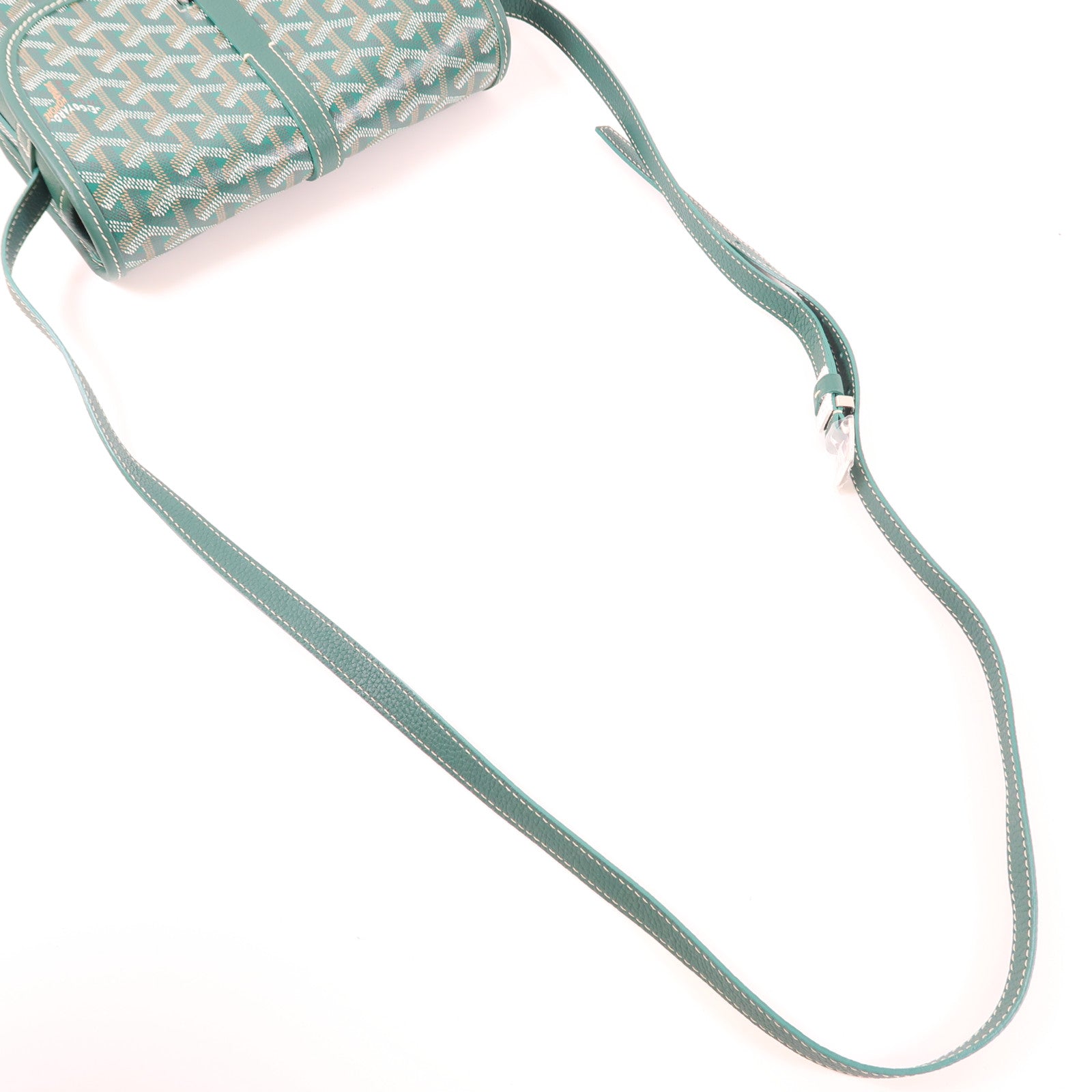 GOYARD 塗層帆布Belvedere PM銀扣肩背袋