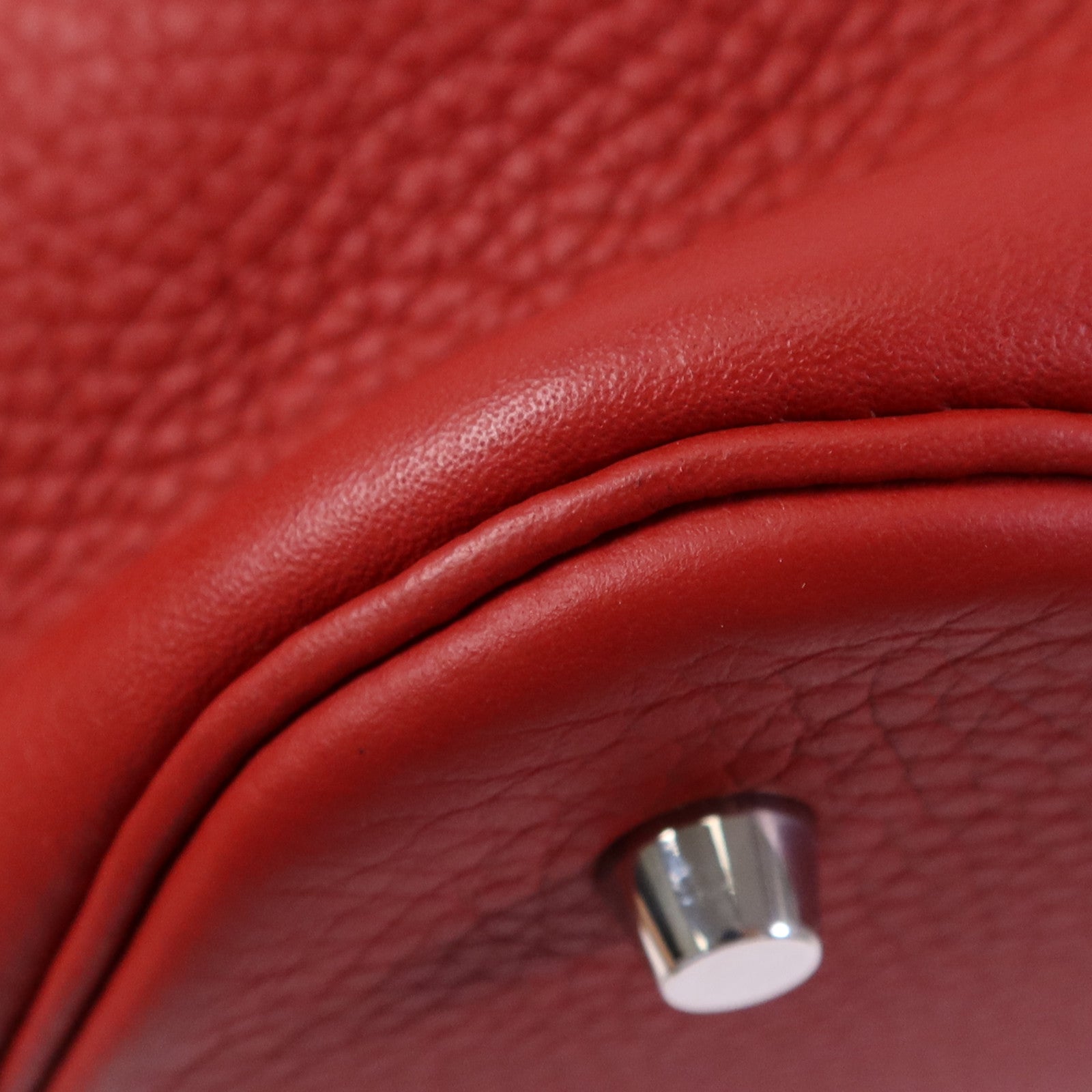 HERMES Clemence皮革Picotin GM銀扣手挽袋