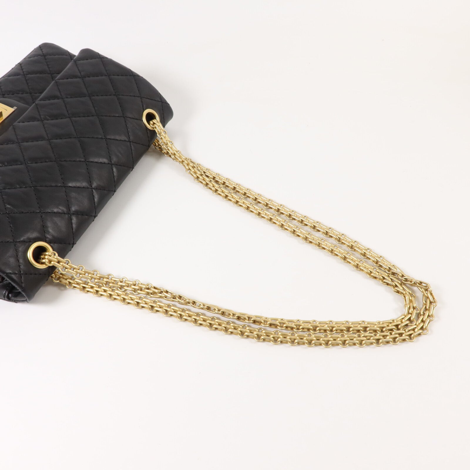 CHANEL 牛皮皮革2.55 Small鏈帶肩背袋