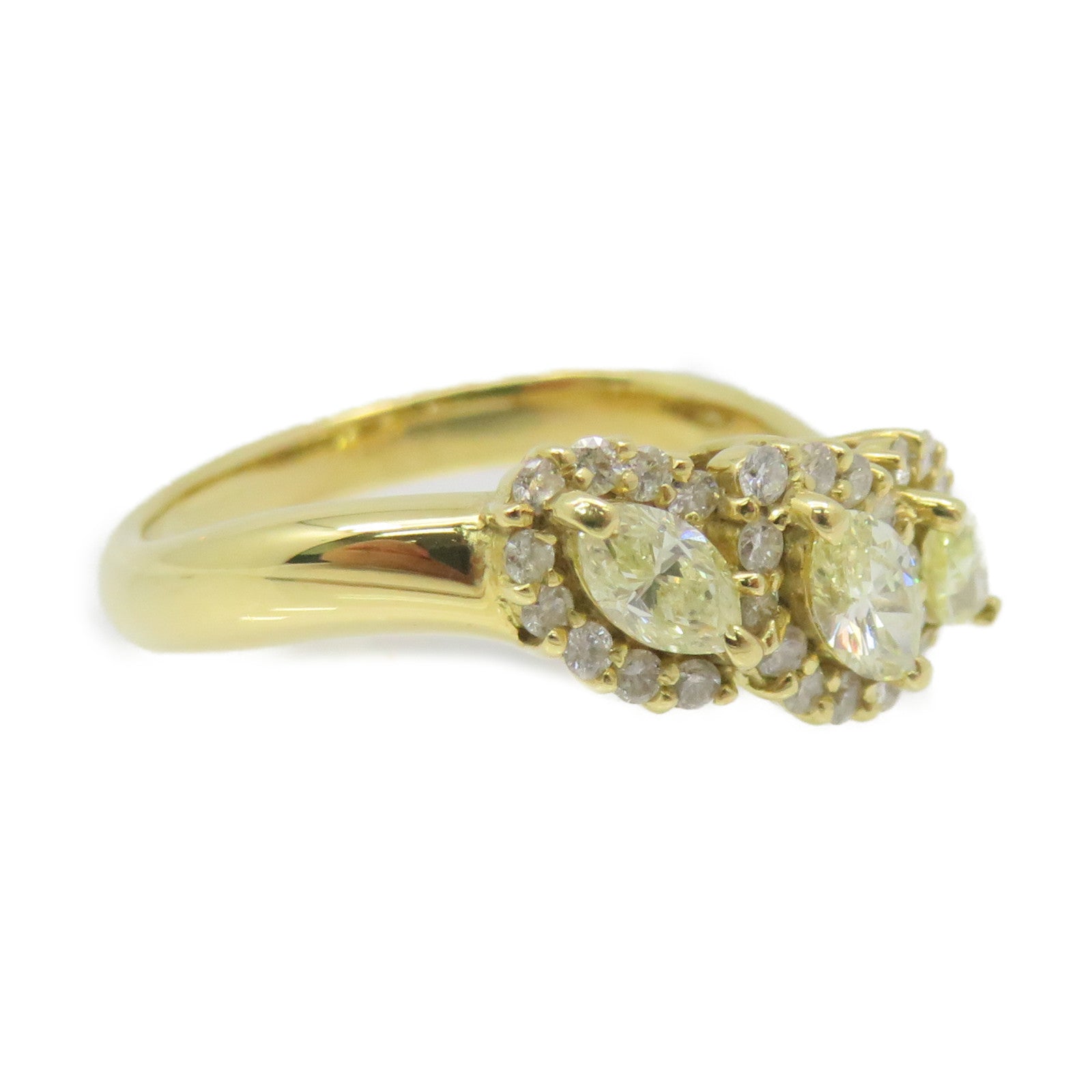 JEWELRY 18K Gold/0.78ct Diamond Ring US#6.75