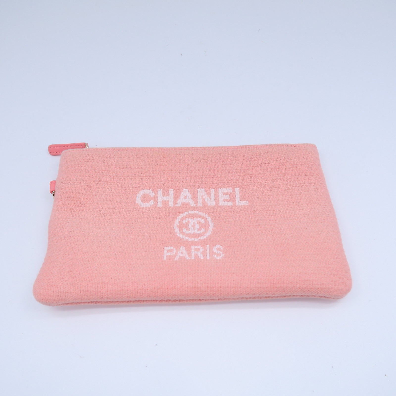 CHANEL 【激減優惠】帆布Deauville金扣手挽肩背兩用袋橙色