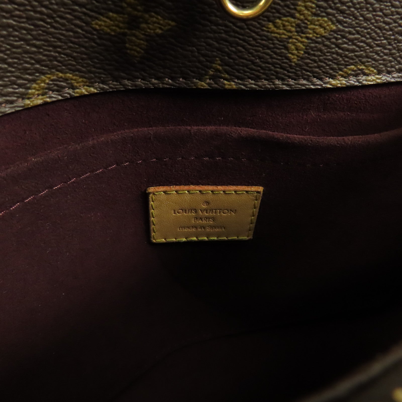 LOUIS VUITTON Monogram Montaigne MM金扣手挽肩背兩用袋