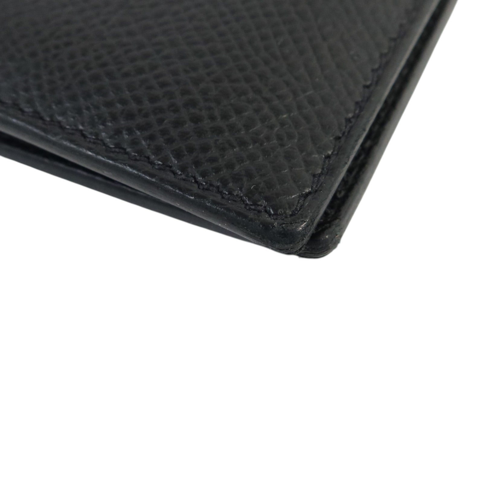 HERMES Epsom皮革Citizen Twill Compact Wallet錢包Noir