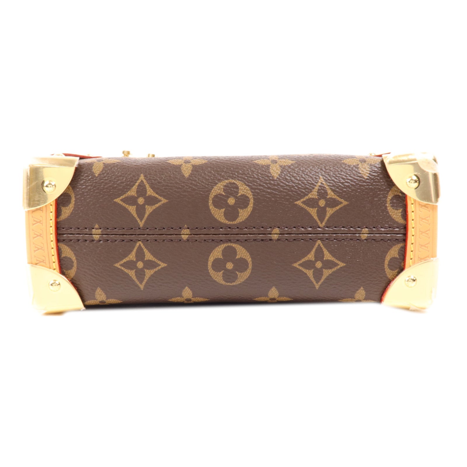 LOUIS VUITTON Monogram Side Trunk PM金扣手挽肩背兩用袋