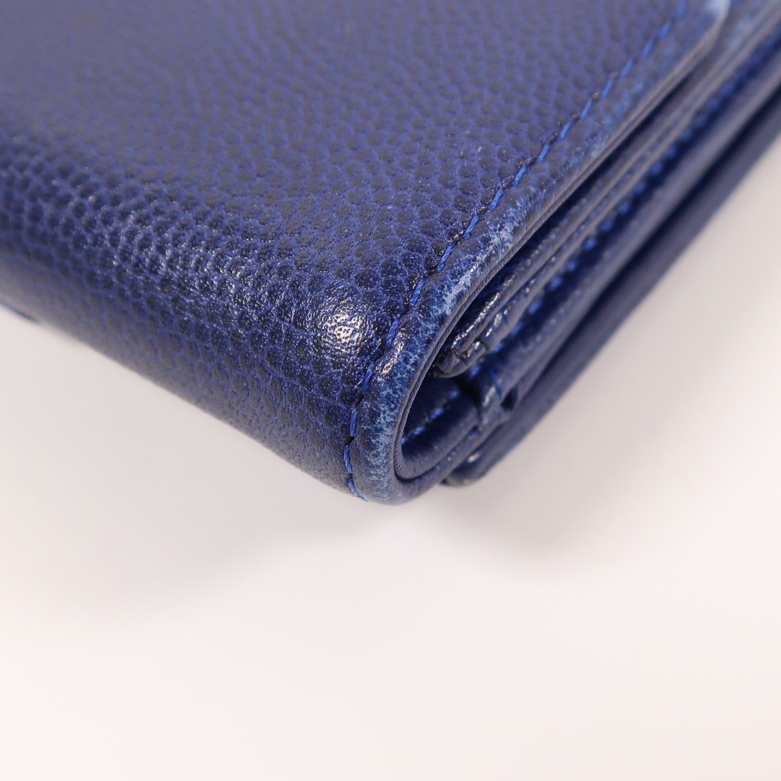 CHANEL 牛皮皮革Wallet銀扣錢包