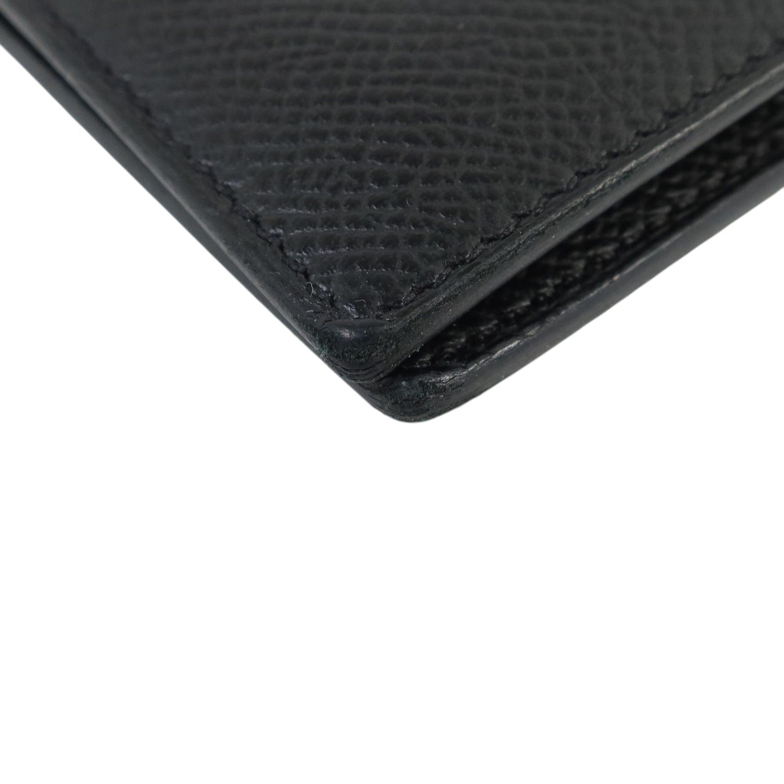 HERMES Epsom皮革Citizen Twill Compact Wallet錢包Noir