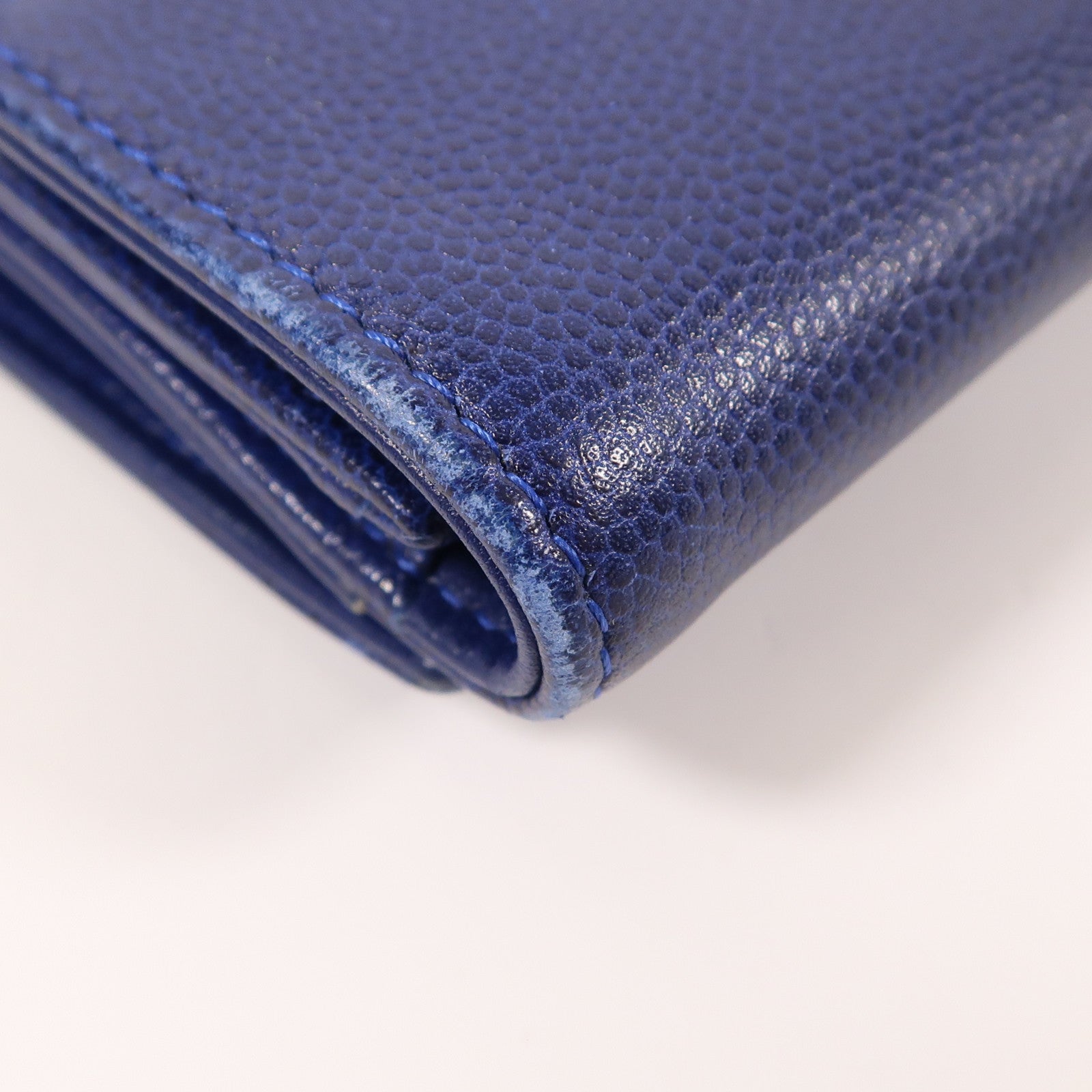 CHANEL 牛皮皮革Wallet銀扣錢包